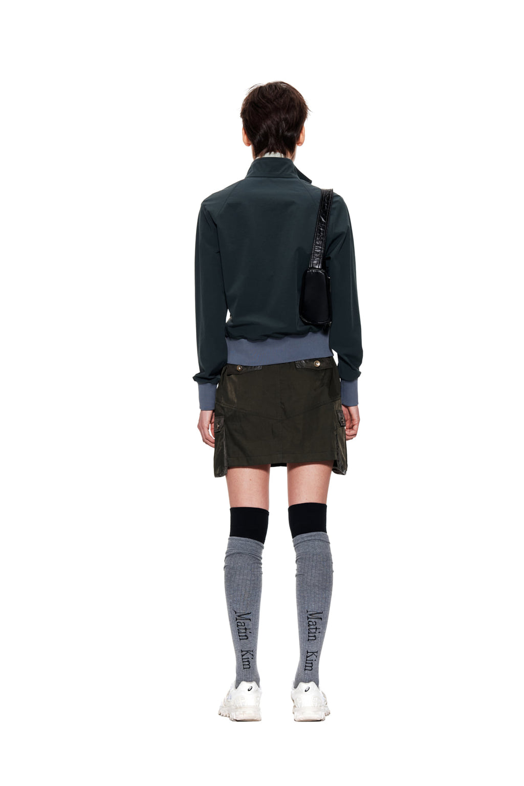 Matin Kim - Piping Track Jumper (Dark Green) product image 7 | TRAB K-Fashion Australia