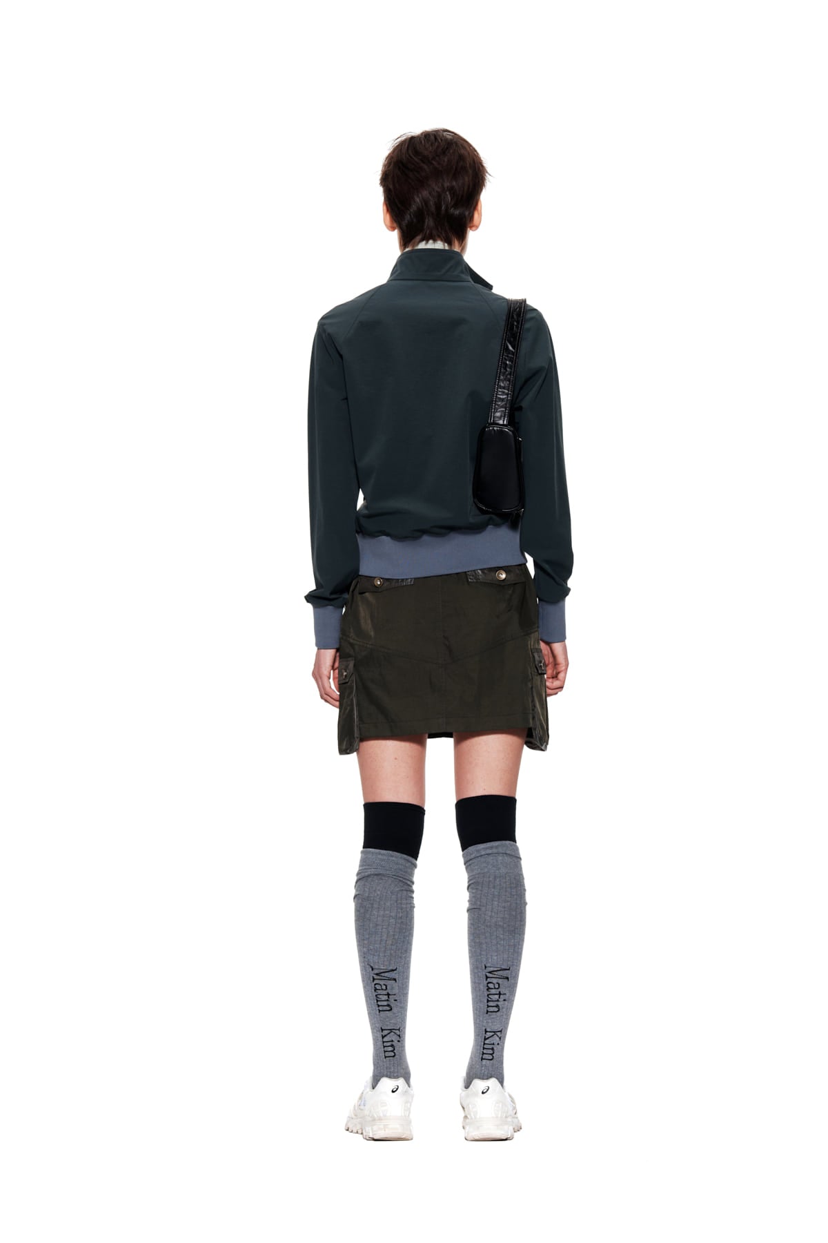 Matin Kim - Piping Track Jumper (Dark Green) product image 7 | TRAB K-Fashion Australia