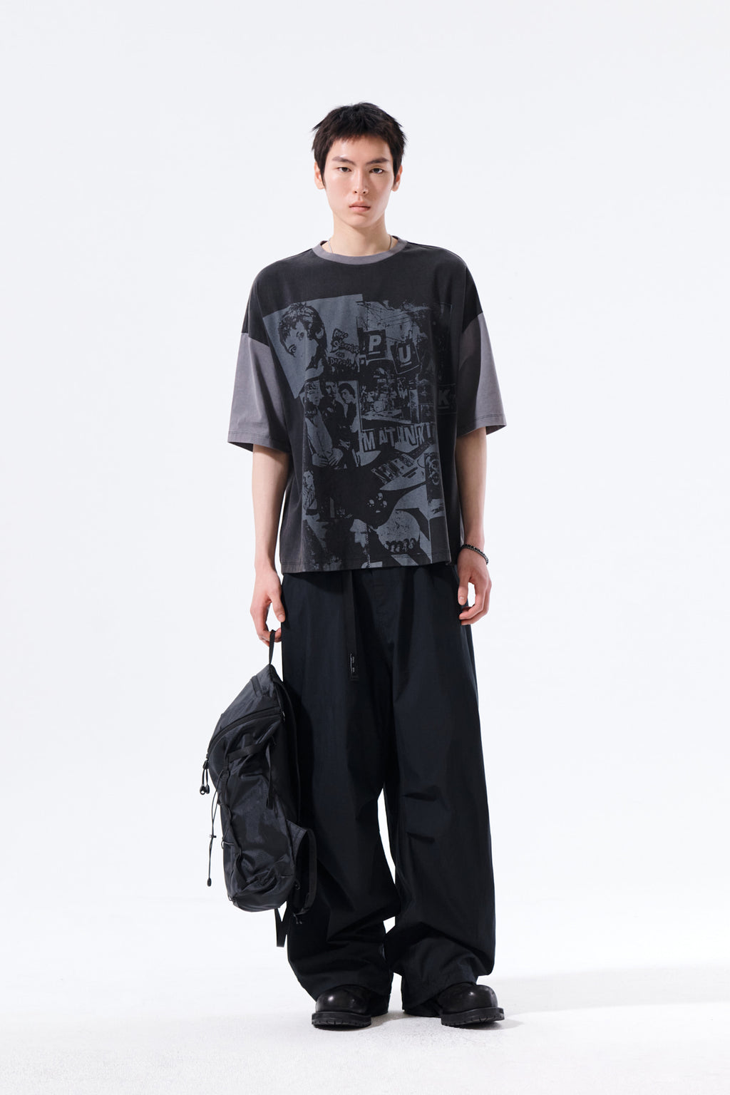 Matin Kim - Matin Punk Graffiti Top (Black) product image 9 | TRAB K-Fashion Australia