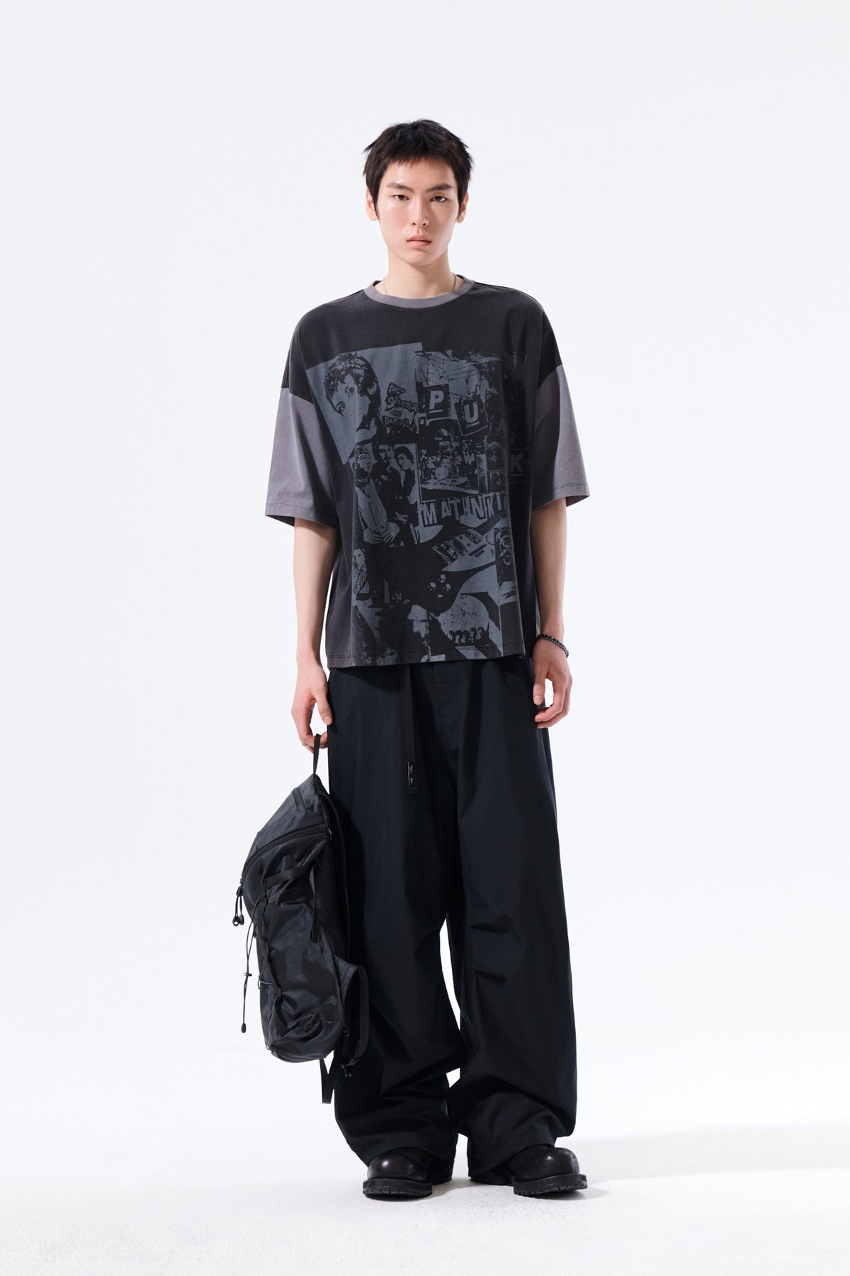 Matin Kim - Matin Punk Graffiti Top (Black) product image 9 | TRAB K-Fashion Australia