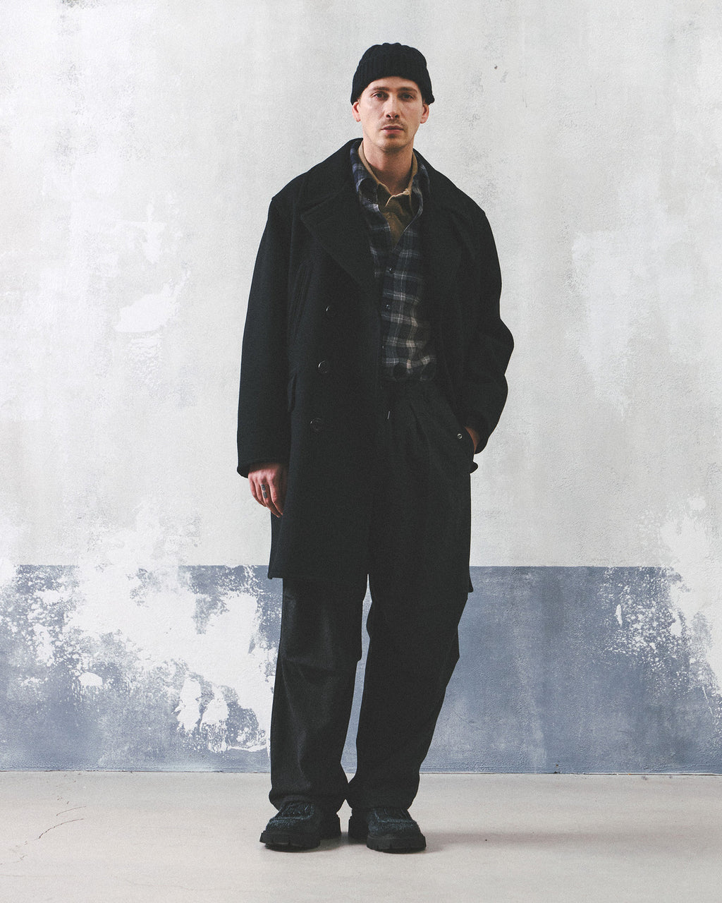 Eastlogue - Parachute Shell Easy Pants (Charcoal Wool) product image 4 | TRAB K-Fashion Australia
