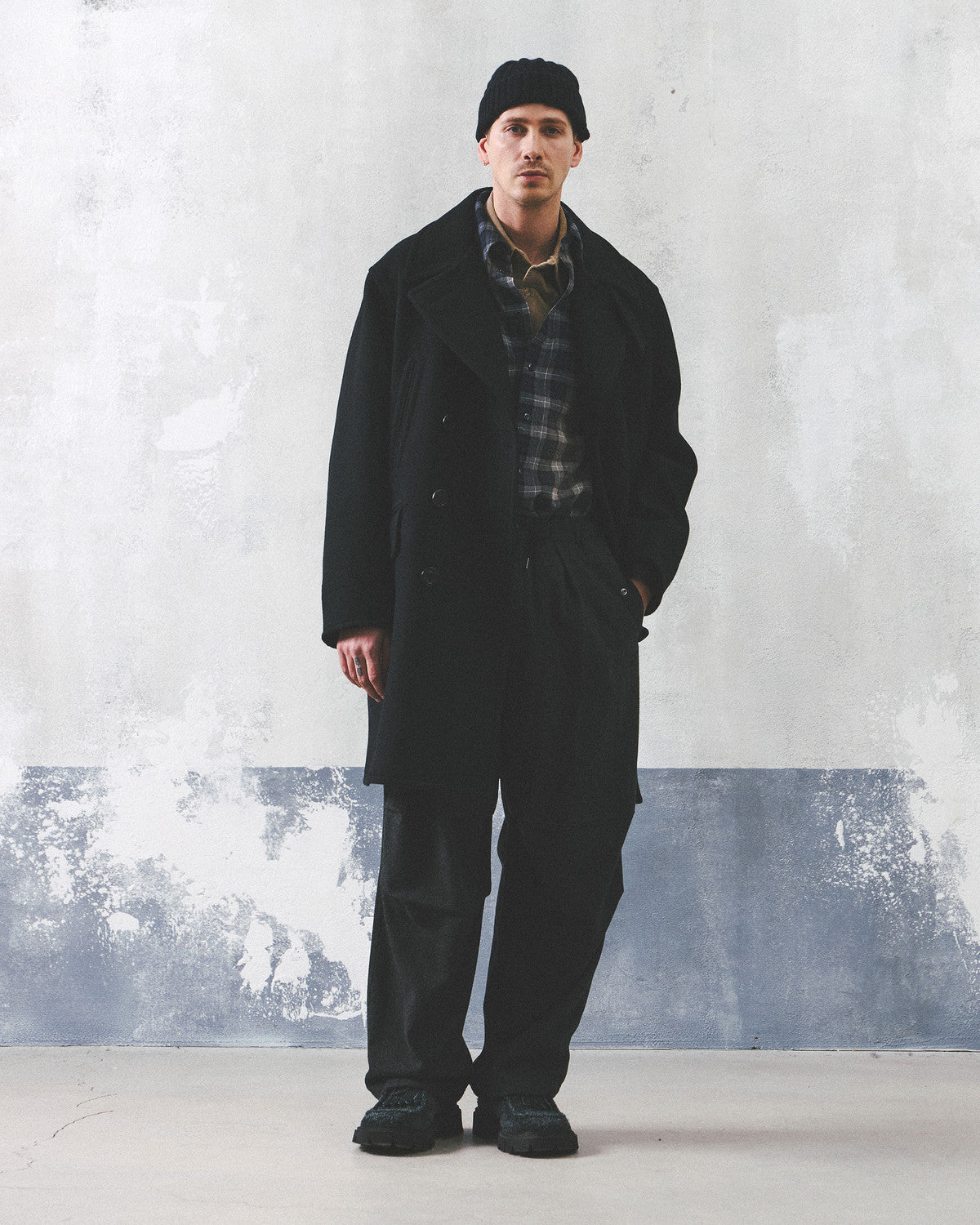 Eastlogue - Parachute Shell Easy Pants (Charcoal Wool) product image 4 | TRAB K-Fashion Australia