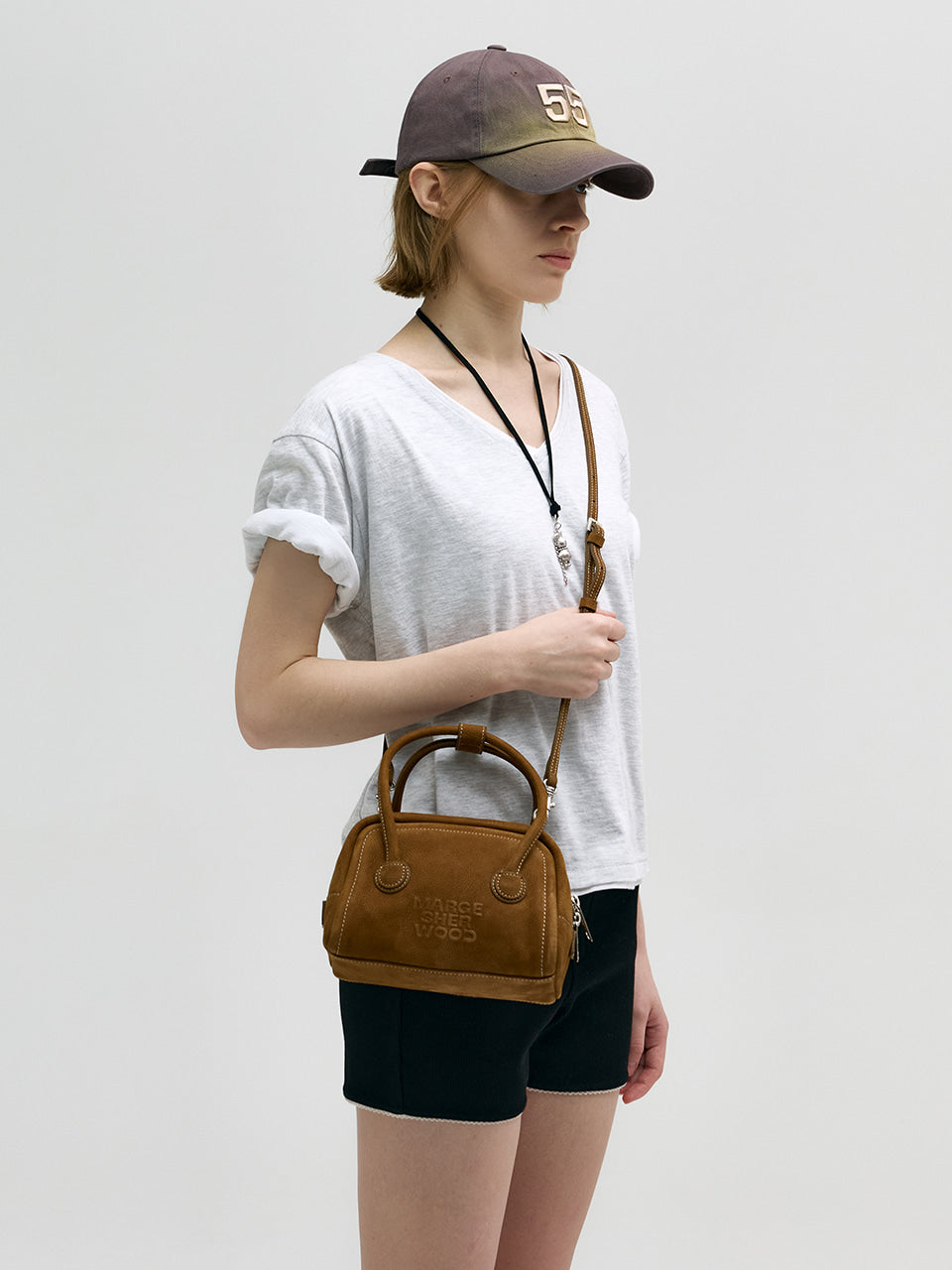 Marge Sherwood - Soft Tote Mini (Chestnut Nubuck) product image 2 | TRAB K-Fashion Australia