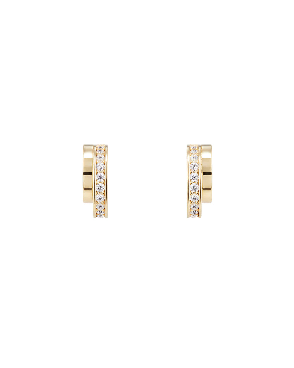 Numbering - Double Line Pave Hoop Earrings #3126 product image 6 | TRAB K-Fashion Australia