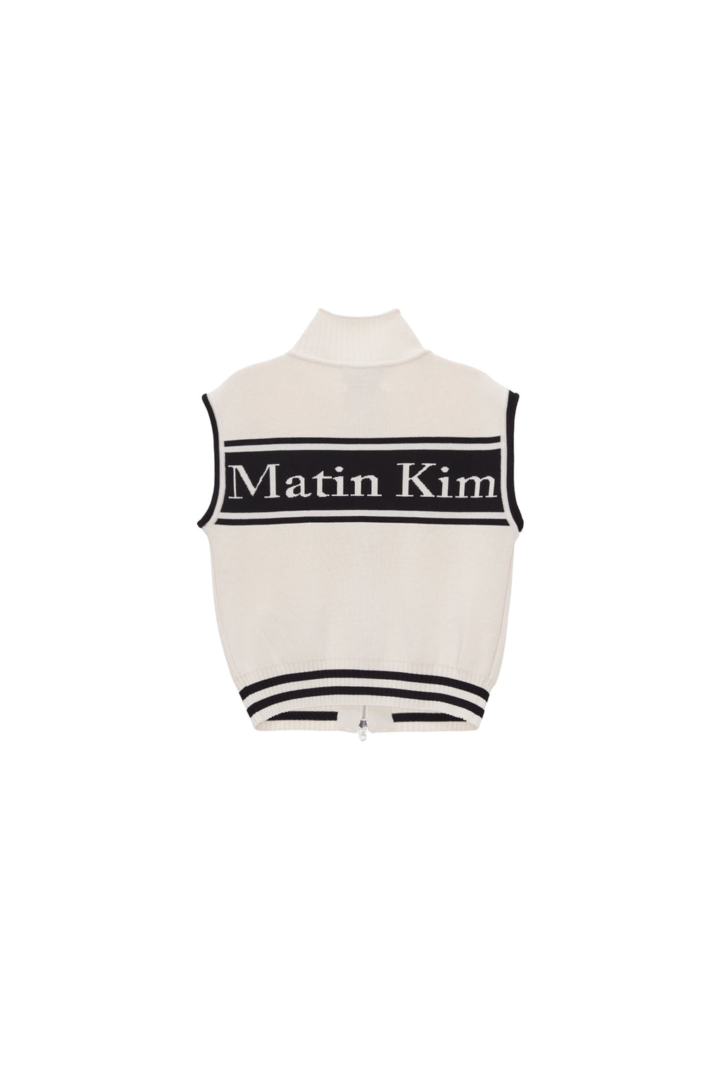 Matin Kim - Spell Point Stripe Knit Vest (Black) product image 20 | TRAB K-Fashion Australia