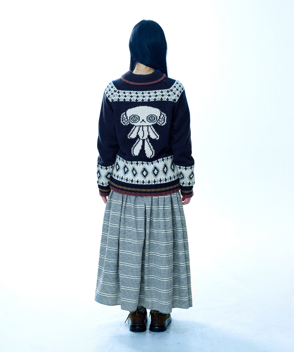 Coyseio - Mossy Cowichan Knit Jacket (Navy) product image 12 | TRAB K-Fashion Australia
