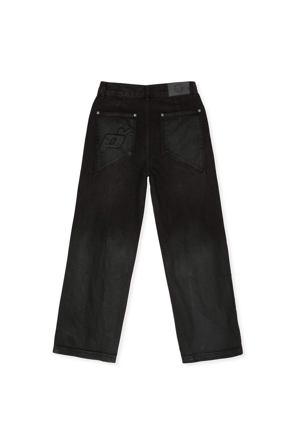 Matin Kim - Peaches Coating Washed Denim Pants (Black) product image 3 | TRAB K-Fashion Australia
