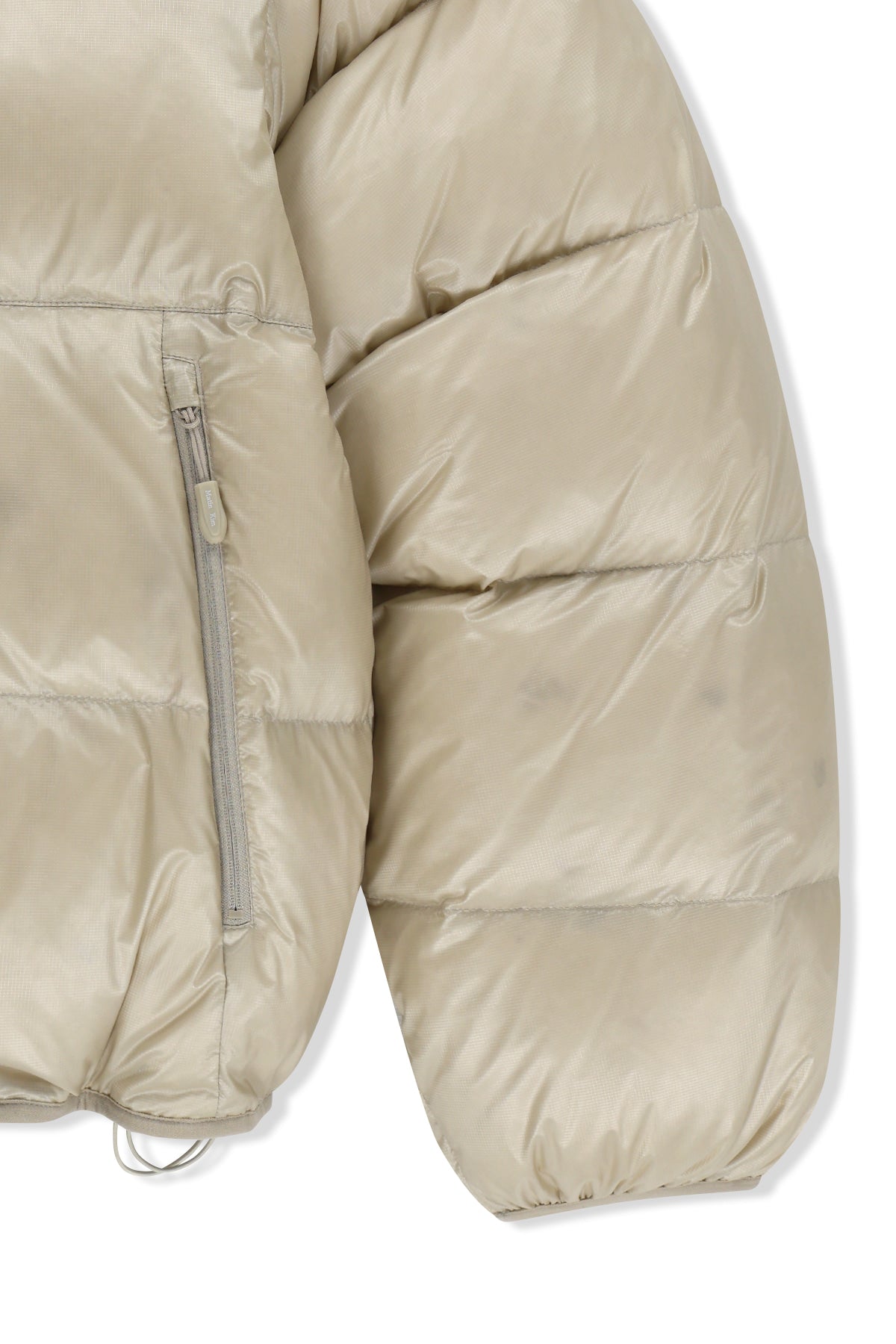 Matin Kim - Icon Logo Down Jumper (Light Beige) product image 4 | TRAB K-Fashion Australia