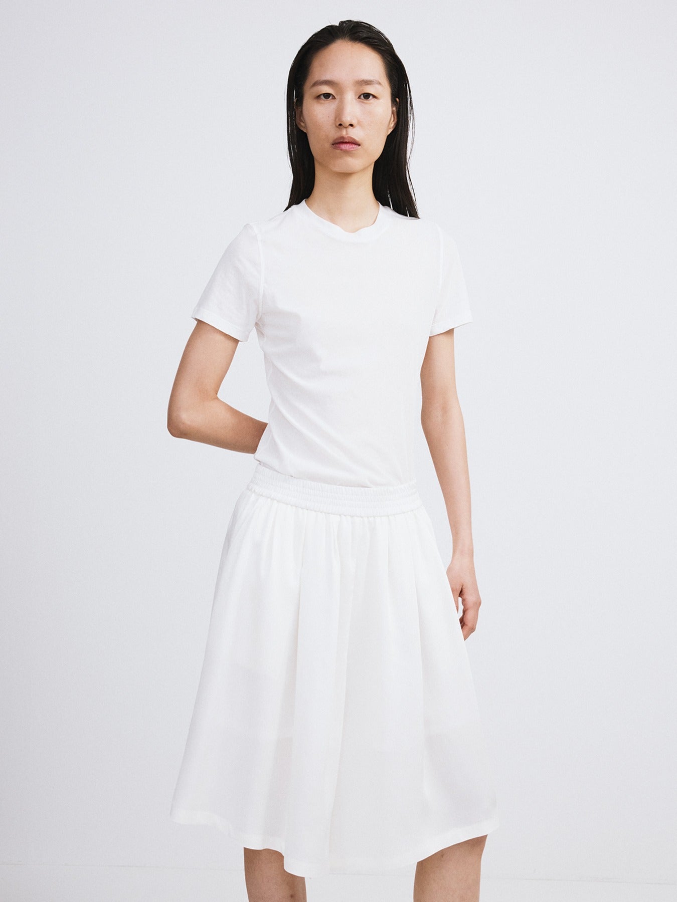 Recto - Recto Logo Cap Sleeve Top (White) product image 1 | TRAB K-Fashion Australia