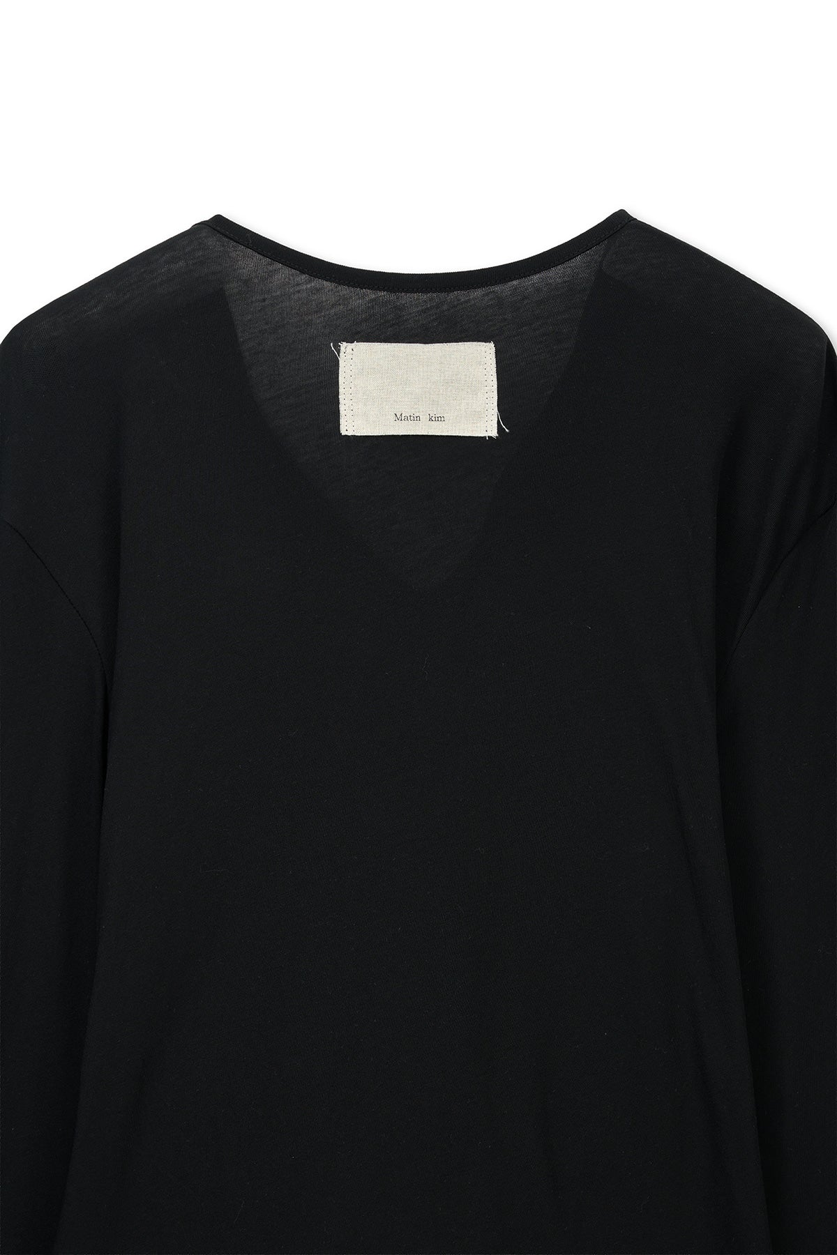 Matin Kim - Tied Drapery Top (Black) product image 4 | TRAB K-Fashion Australia