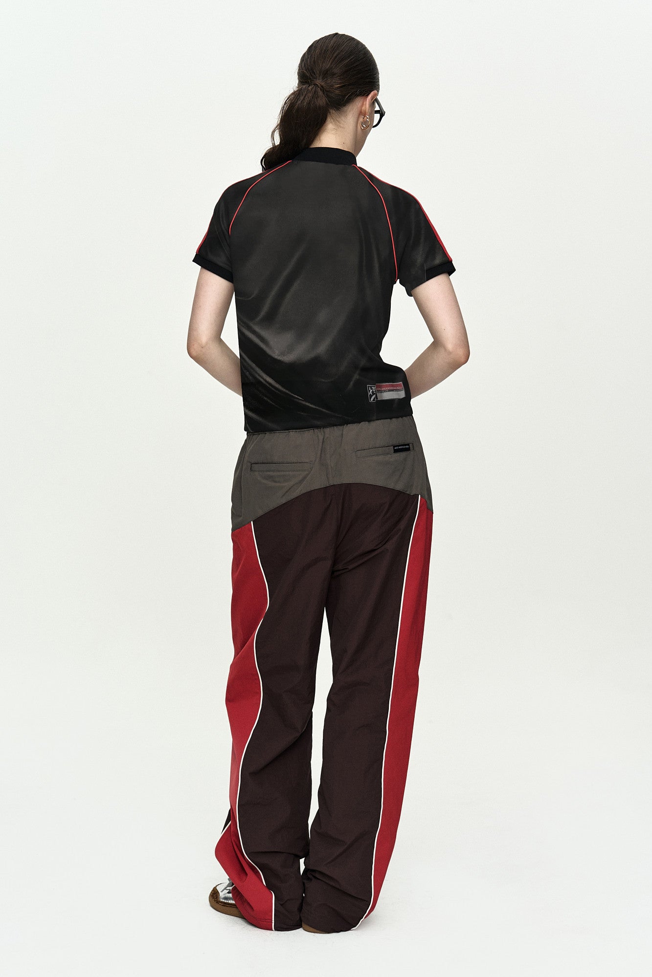 Andersson Bell - Printed Racing Zip-Up Top (Black) product image 4 | TRAB K-Fashion Australia