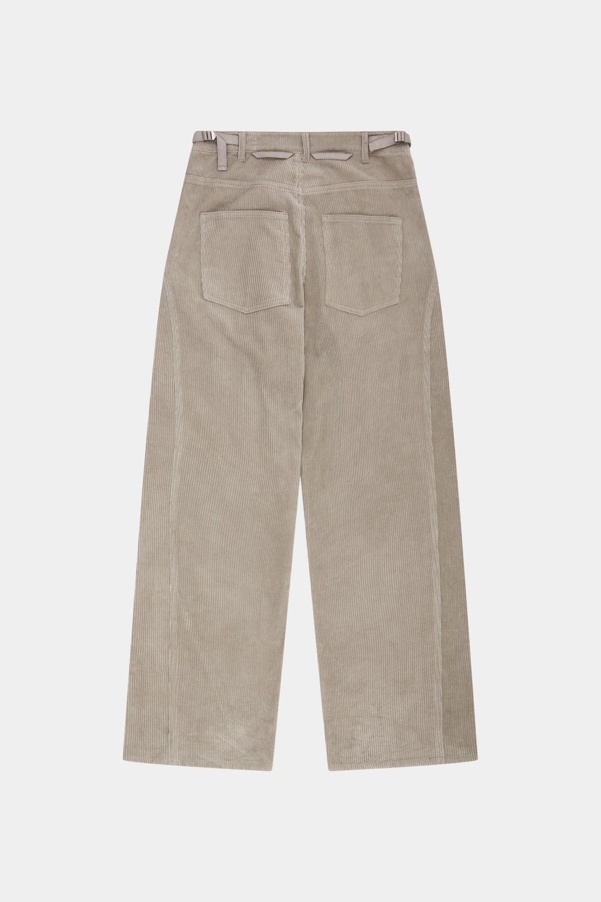 Andersson Bell - Crossover Wide-Leg Corduroy Trousers (Cream) product image 12 | TRAB K-Fashion Australia