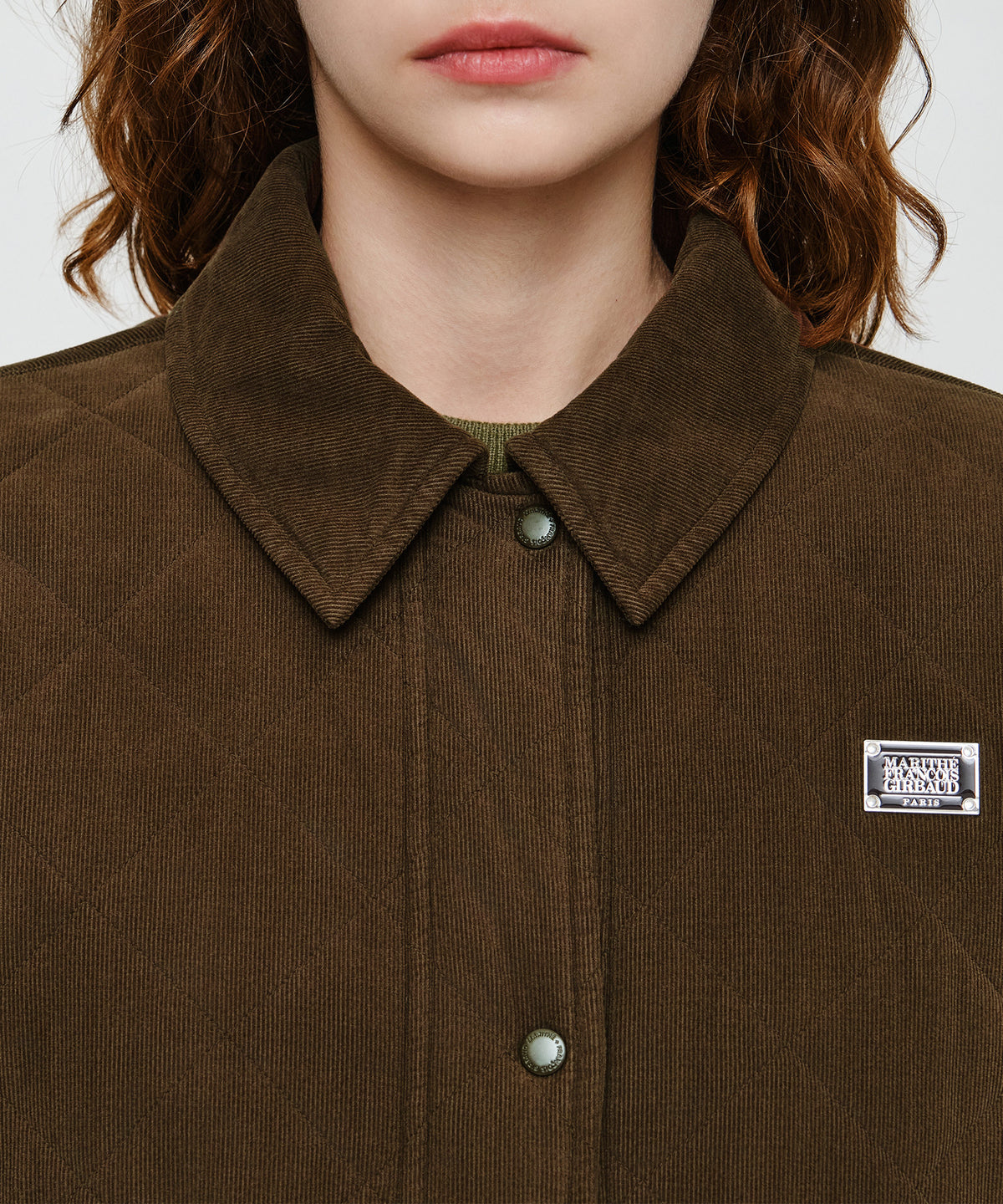 Marithe & Francois Girbaud - Collar Padded Jacket (Brown) product image 4 | TRAB K-Fashion Australia