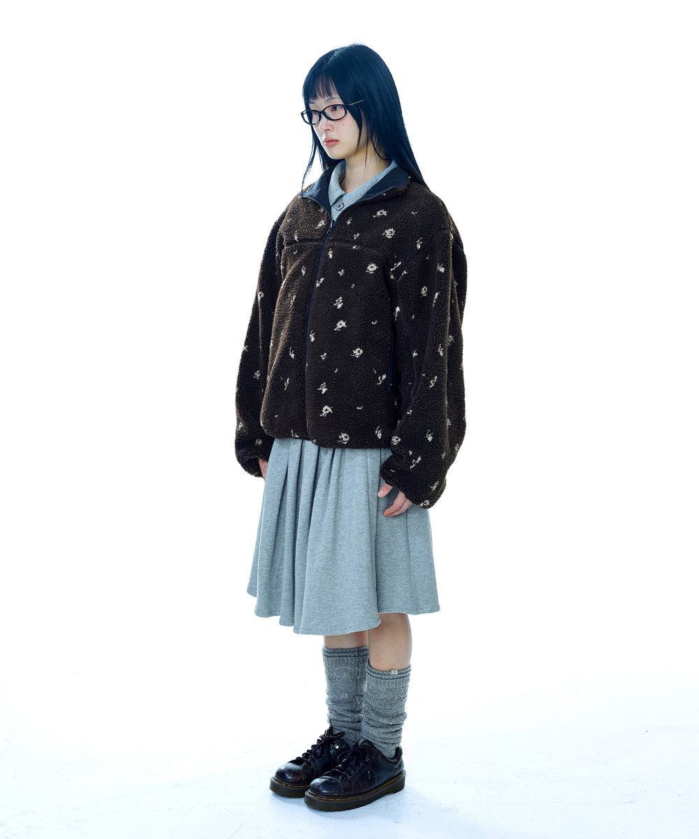Coyseio - Petal Reversible Fleece Jacket (Brown) product image 16 | TRAB K-Fashion Australia