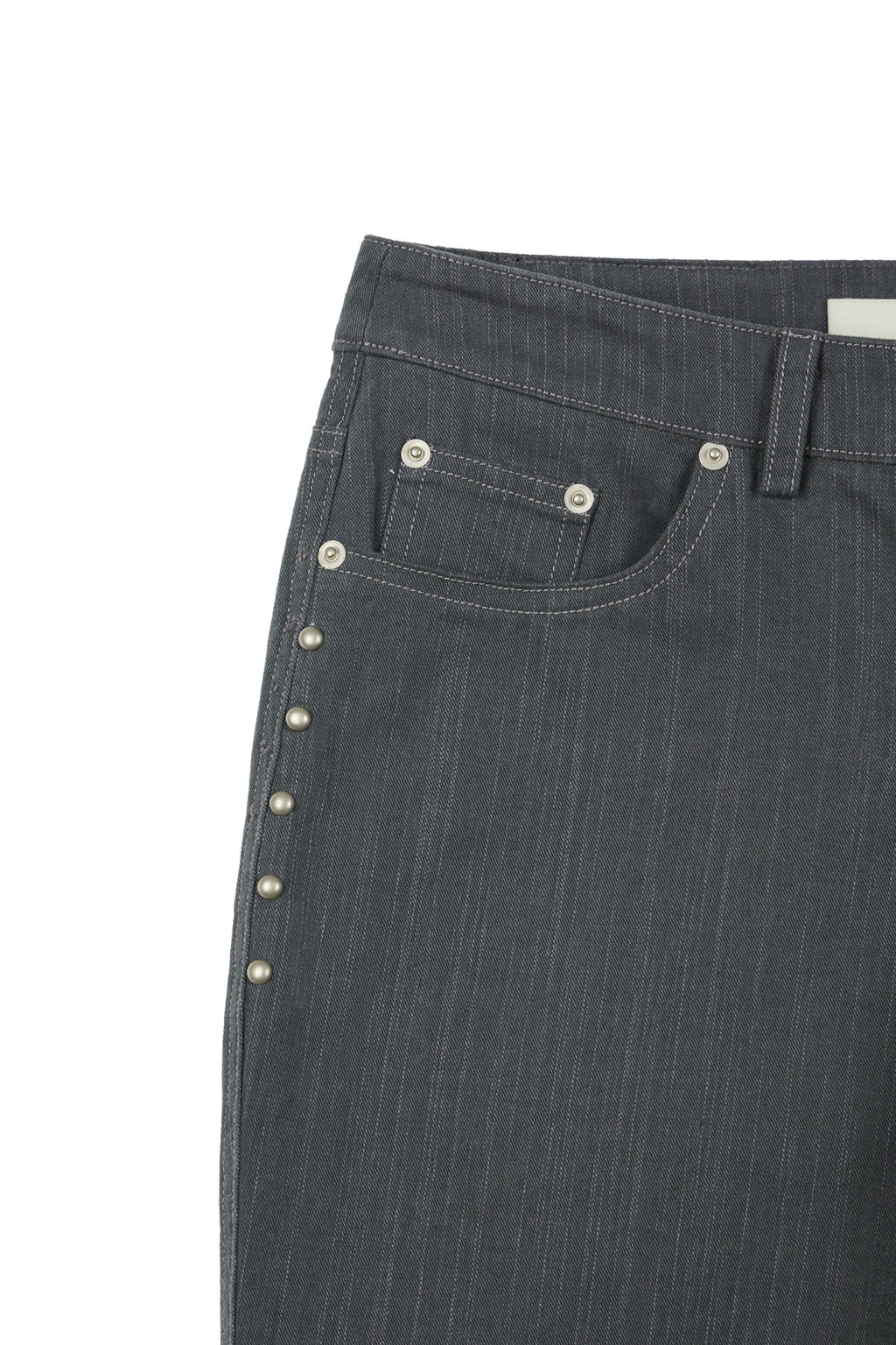 Deinet - Stud Line Damege Boots Cut Denim (Grey) product image 14 | TRAB K-Fashion Australia