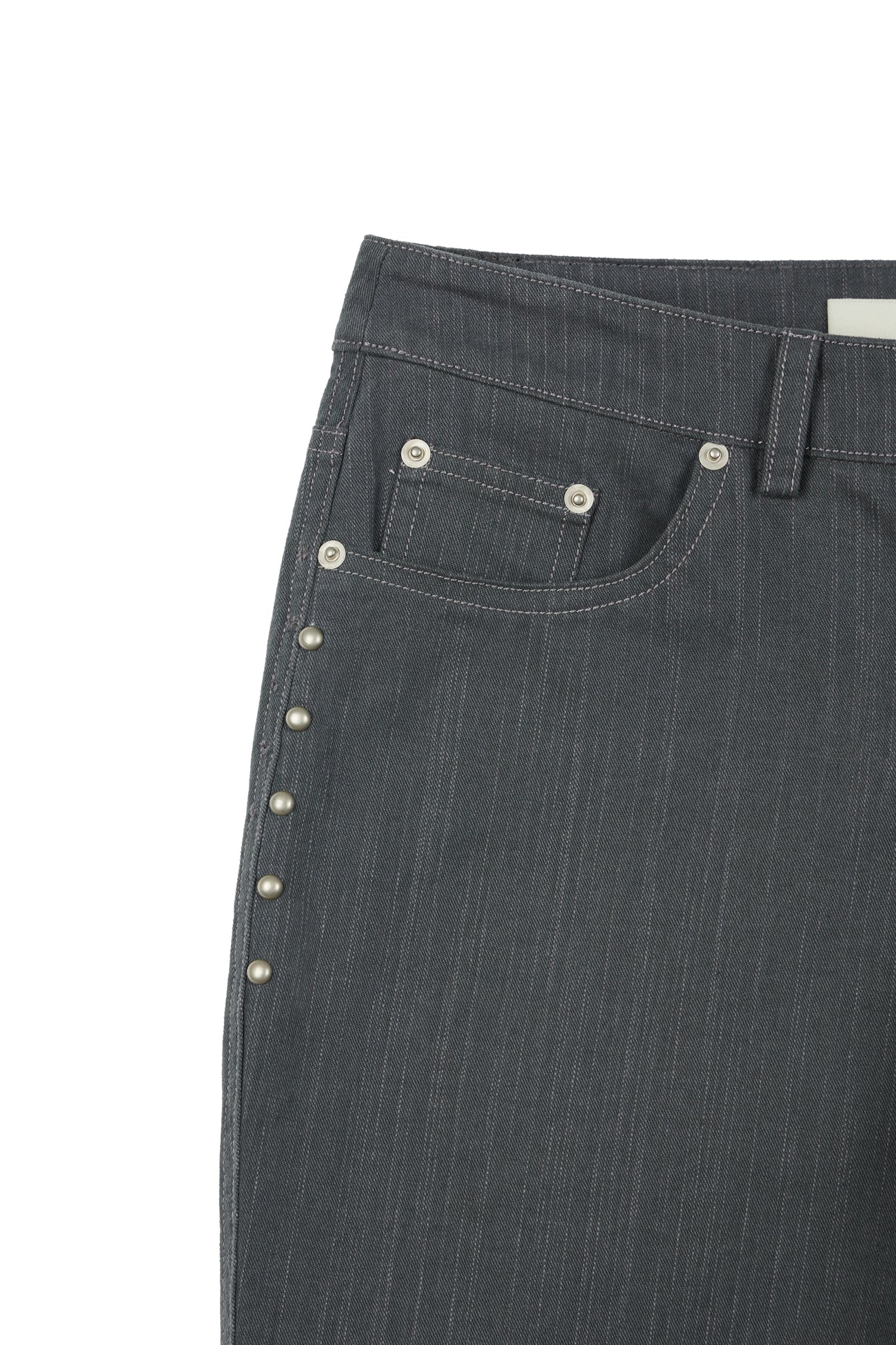 Deinet - Stud Line Damege Boots Cut Denim (Grey) product image 14 | TRAB K-Fashion Australia