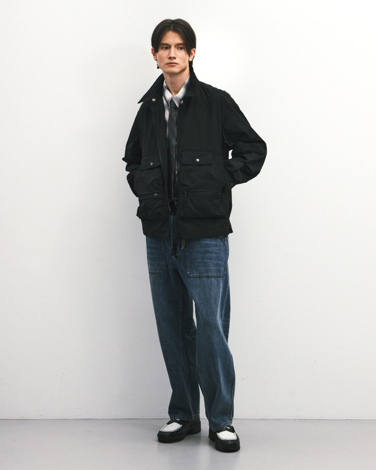 Eastlogue - Wading Shirts Jacket (Black) product image 4 | TRAB K-Fashion Australia