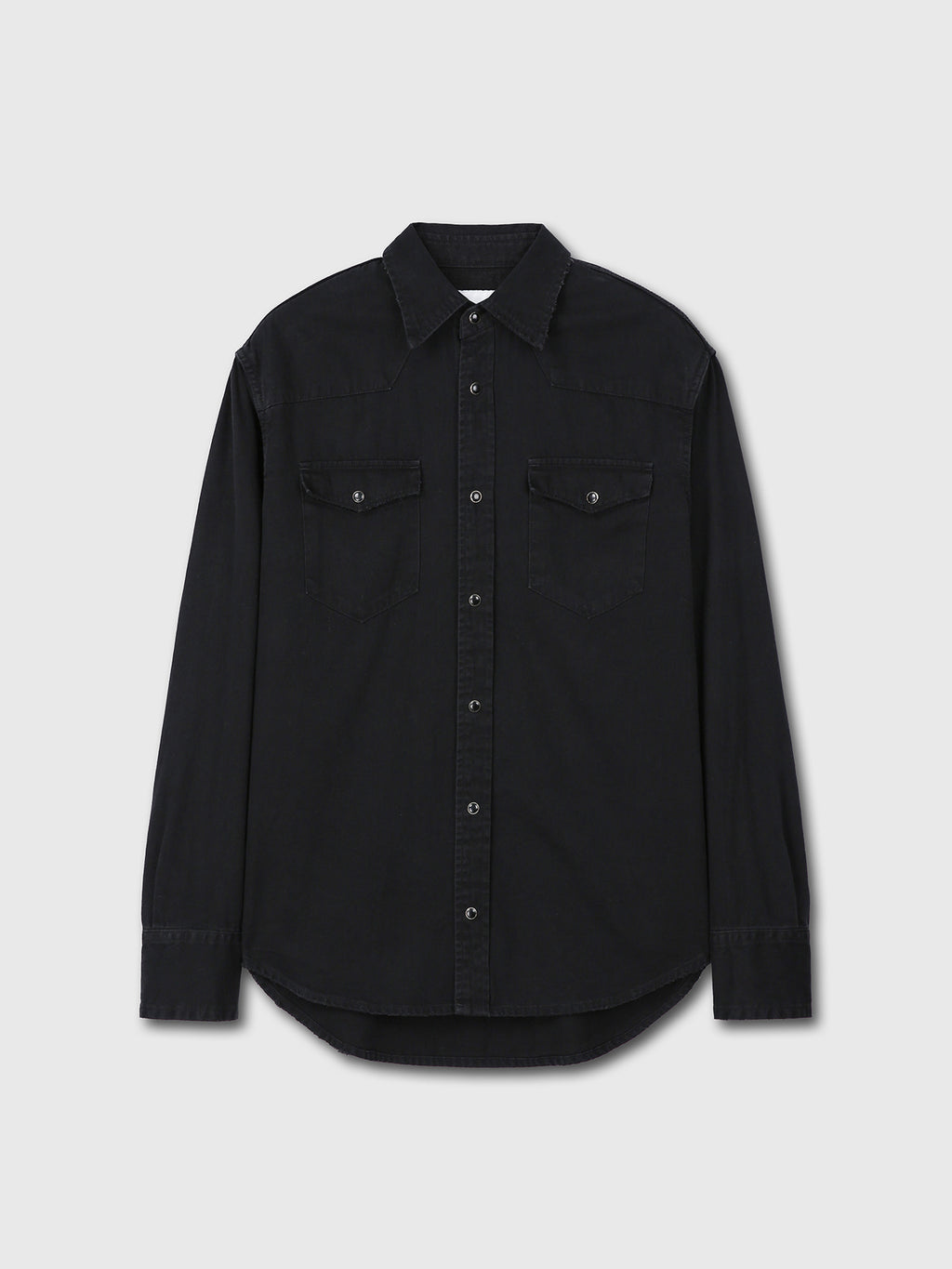 Tonywack - Washed Denim Distressed Western Shirt (Black) product image 7 | TRAB K-Fashion Australia