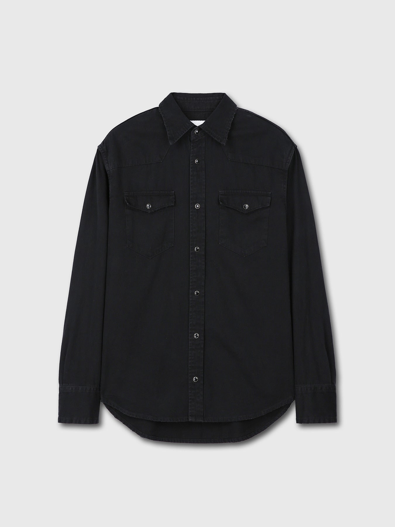 Tonywack - Washed Denim Distressed Western Shirt (Black) product image 7 | TRAB K-Fashion Australia