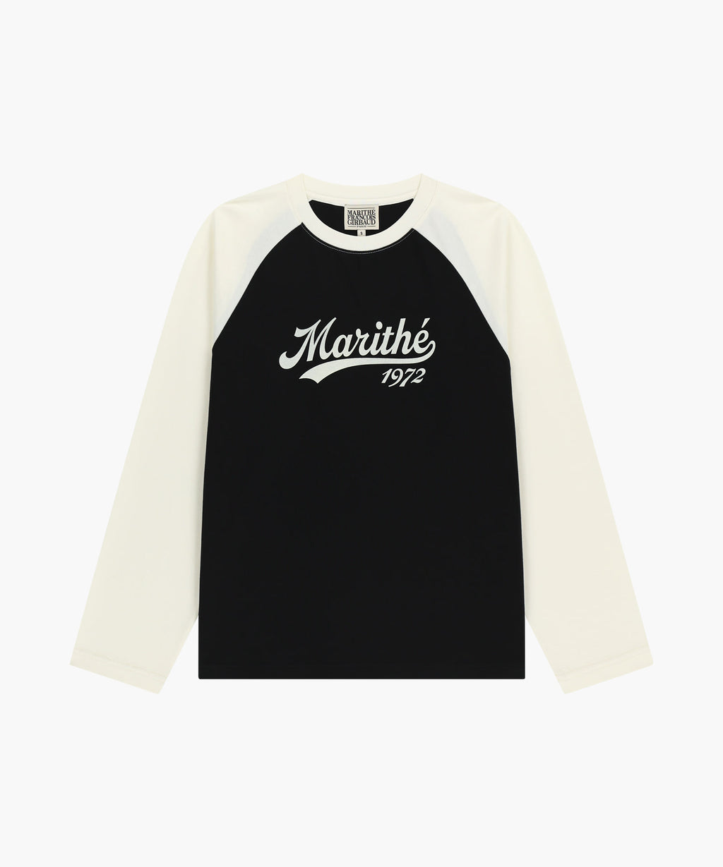 Marithe & Francois Girbaud - Sleeve Contrast Long Sleeve Tee (Ivory) product image 6 | TRAB K-Fashion Australia