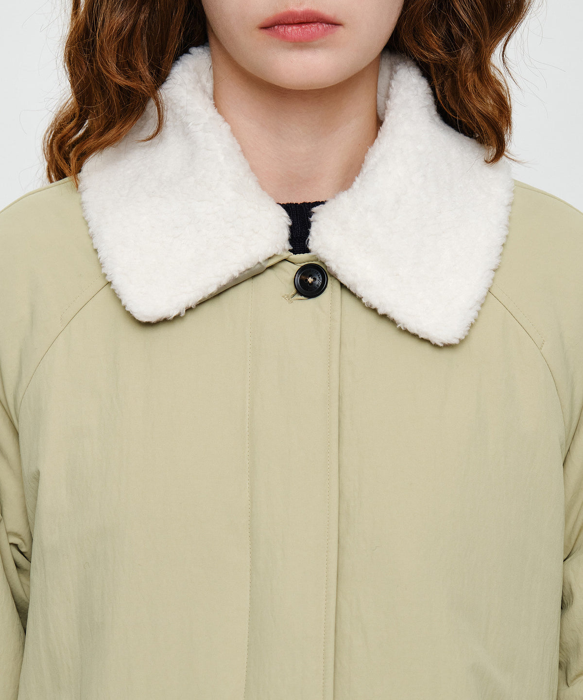Marithe & Francois Girbaud - Waist Belt Long Padded Jacket (Beige) product image 5 | TRAB K-Fashion Australia