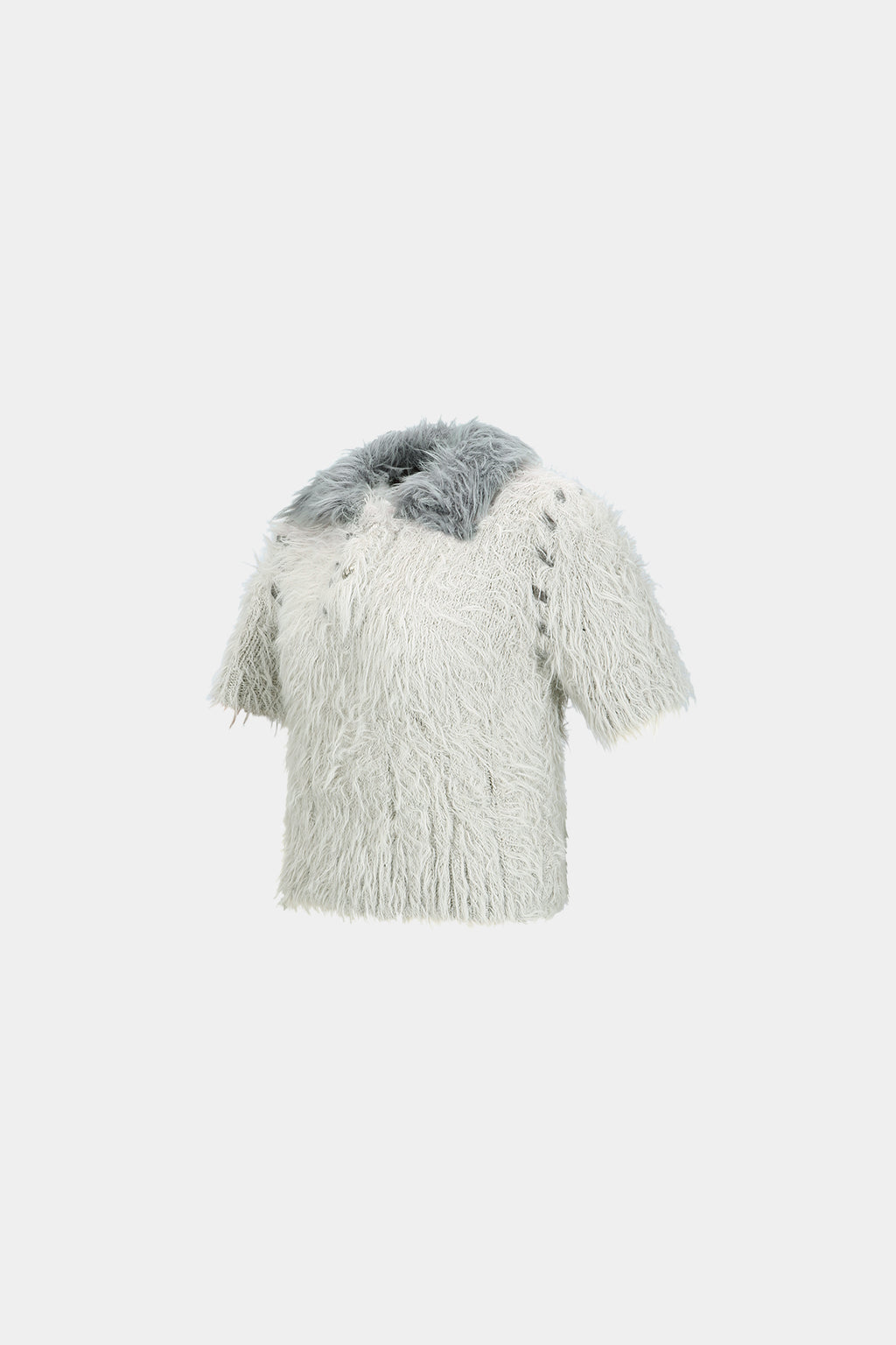 Andersson Bell - Bear Knit Polo Top (Grey) product image 6 | TRAB K-Fashion Australia