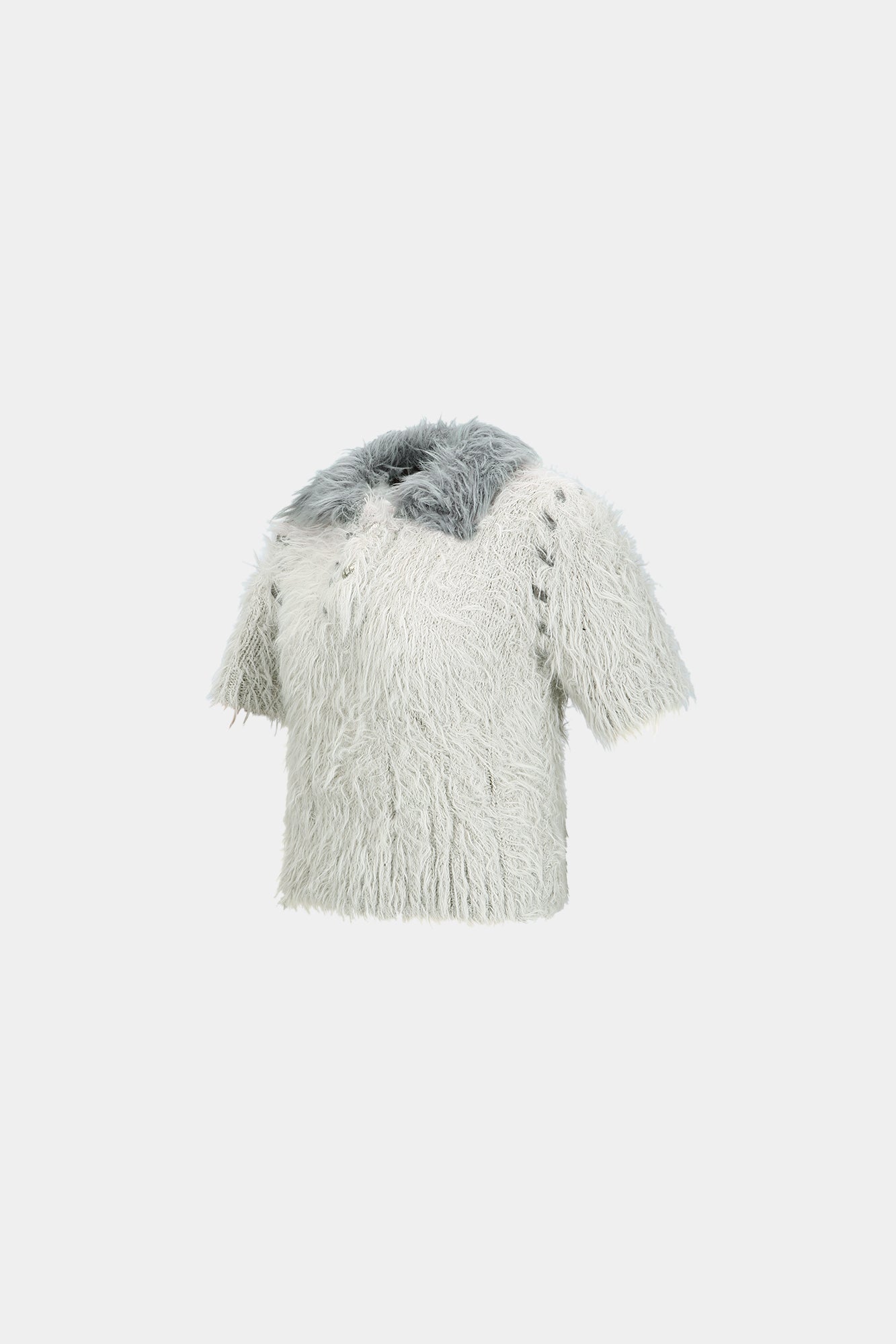 Andersson Bell - Bear Knit Polo Top (Grey) product image 6 | TRAB K-Fashion Australia