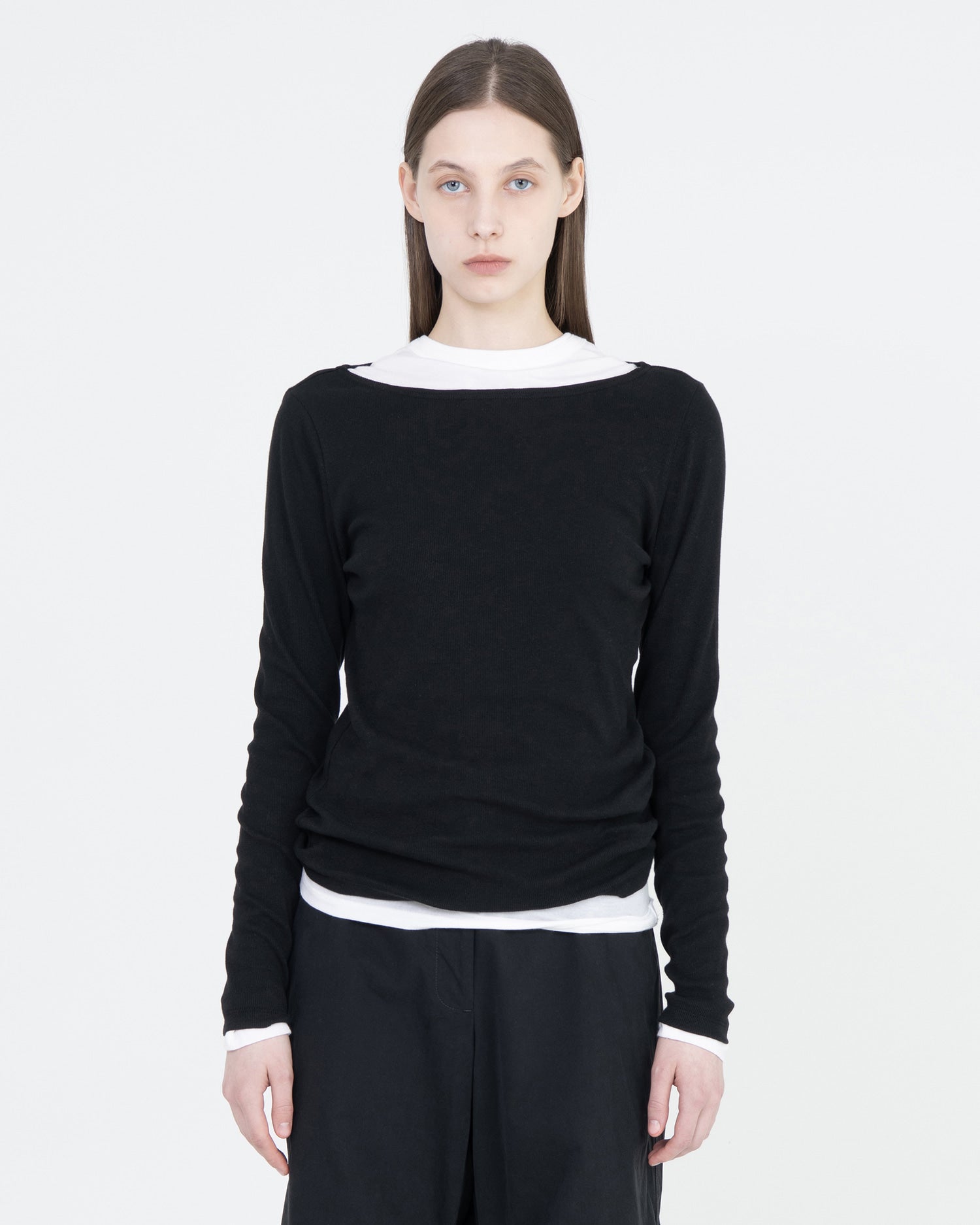 Brownyard - Boatneck Long Sleeve (Black) product image 1 | TRAB K-Fashion Australia