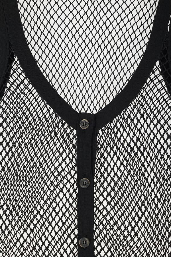Deinet - Crochet Knit Vest (Black) product image 14 | TRAB K-Fashion Australia