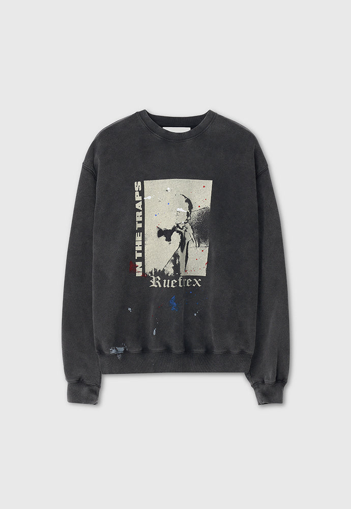 Tonywack - Rueflex Hand-Painted Sweatshirt (Faded Black) product image 6 | TRAB K-Fashion Australia