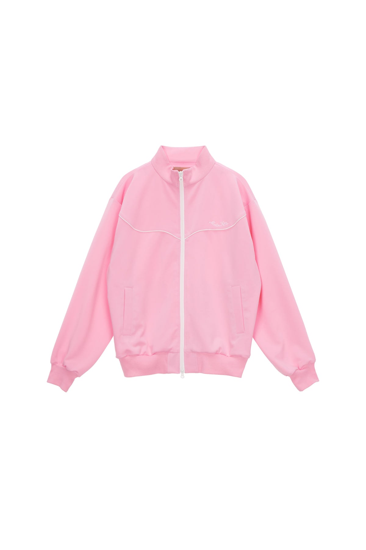 Matin Kim - Matin Kim Jersey Zip-up (Pink) product image 1 | TRAB K-Fashion Australia