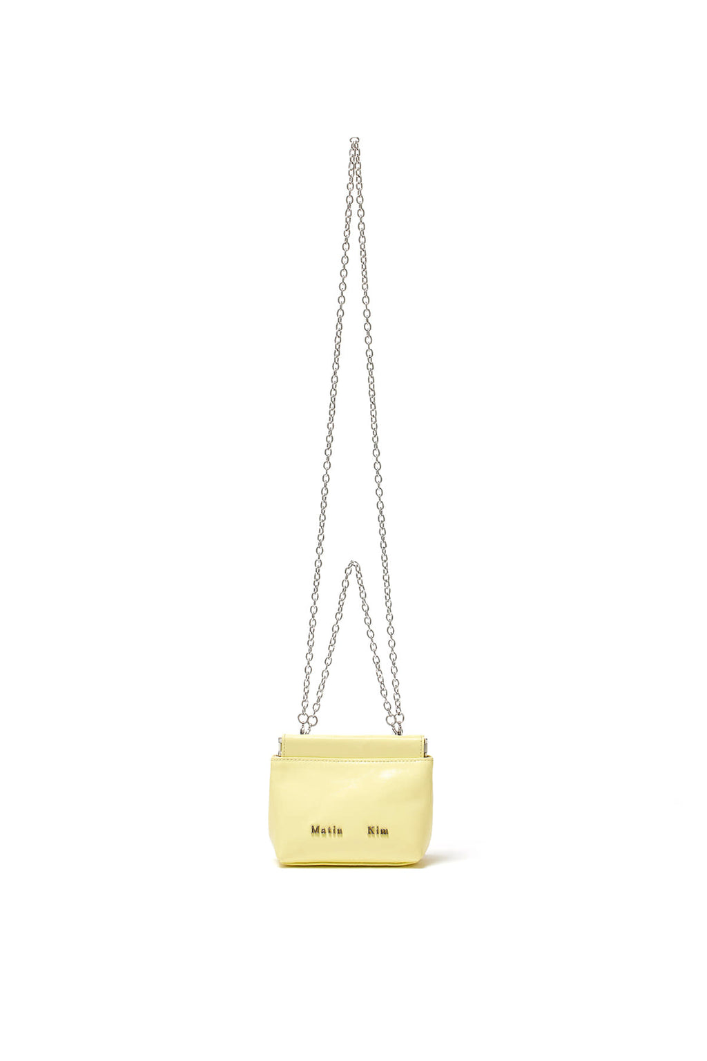 Matin Kim - Glossy Leather Mini Wallet Bag (Light Yellow) product image 1 | TRAB K-Fashion Australia