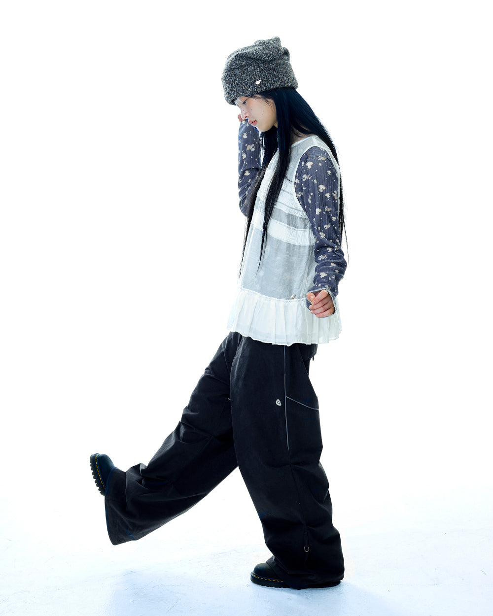 Coyseio - Sheer Layered Sleeveless (White) product image 12 | TRAB K-Fashion Australia