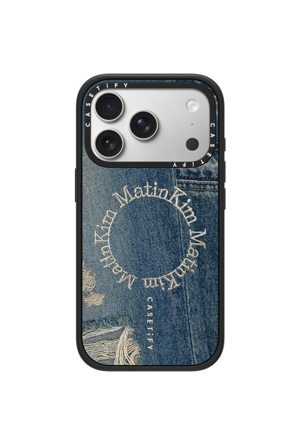 Matin Kim - Matin Kim X Casetify Denim Circle Case (Blue) product image 1 | TRAB K-Fashion Australia
