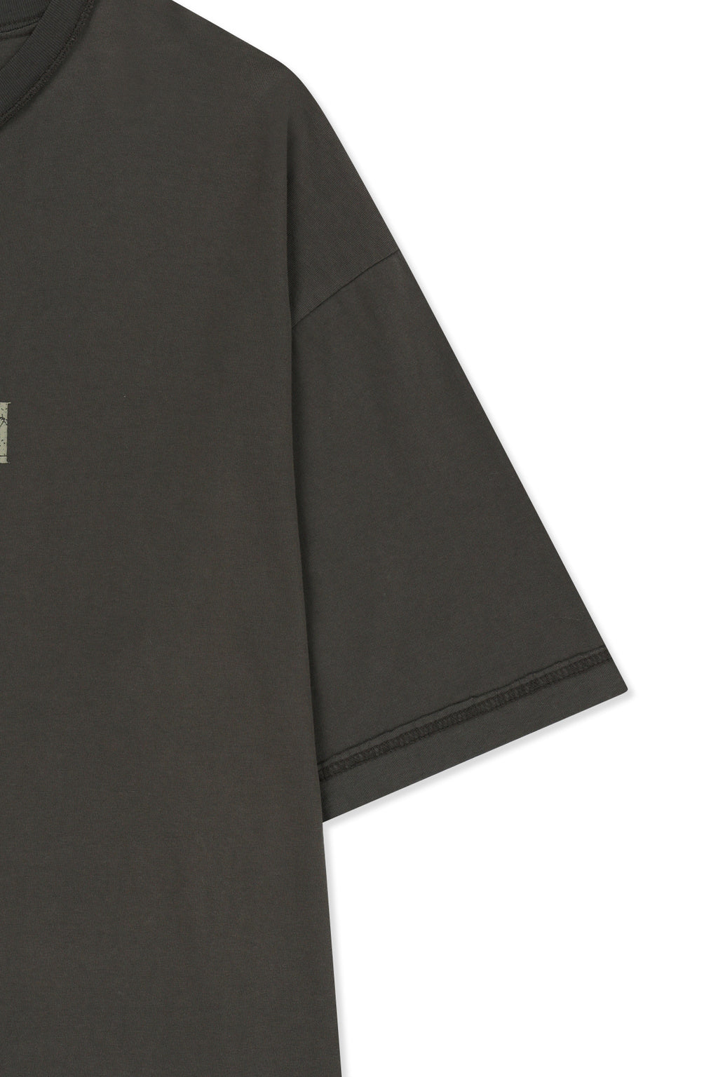 Matin Kim - Vintage Lettering Graffiti Top (Charcoal) product image 4 | TRAB K-Fashion Australia