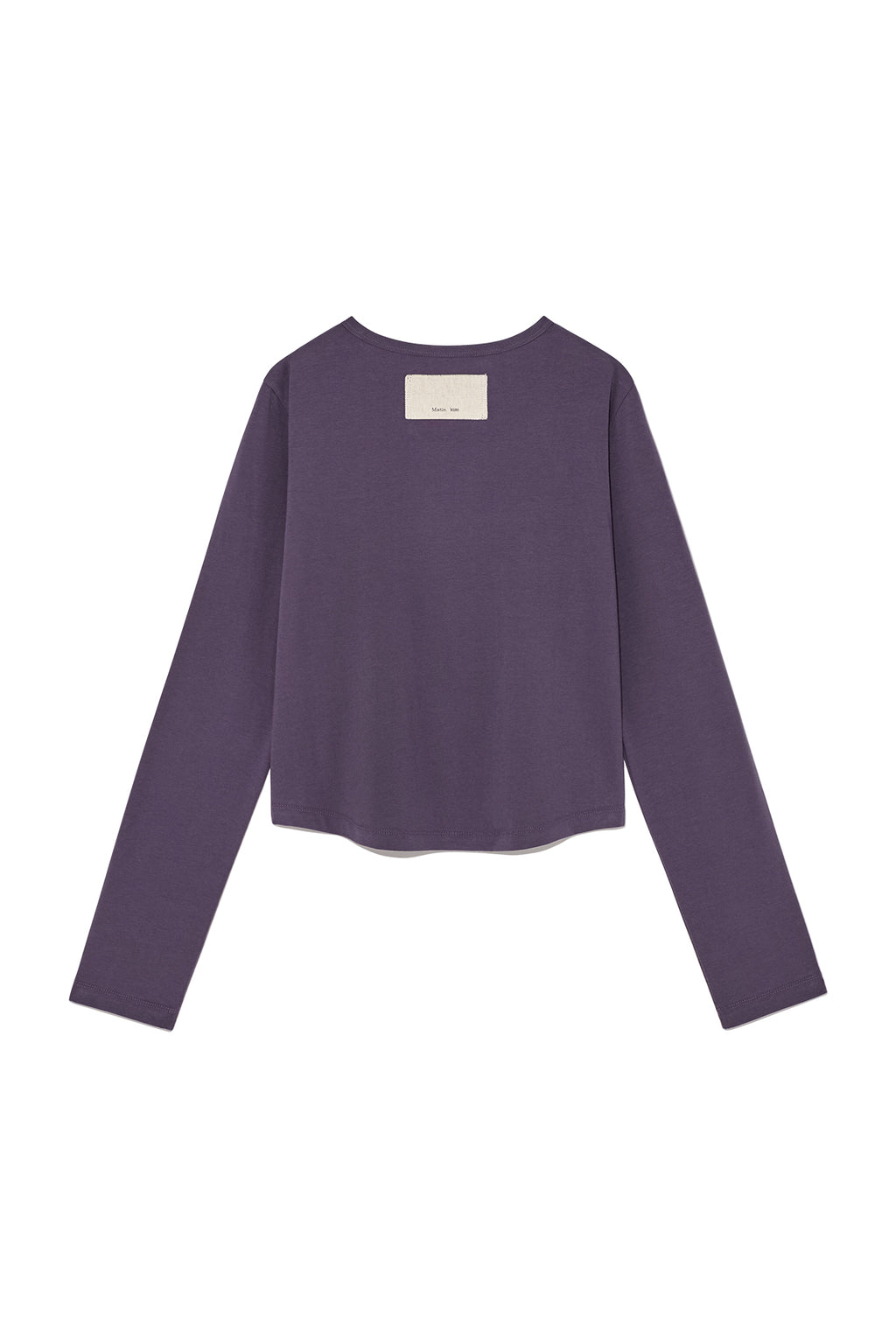 Matin Kim - Tuck Detail Small Logo Top (Purple) product image 2 | TRAB K-Fashion Australia