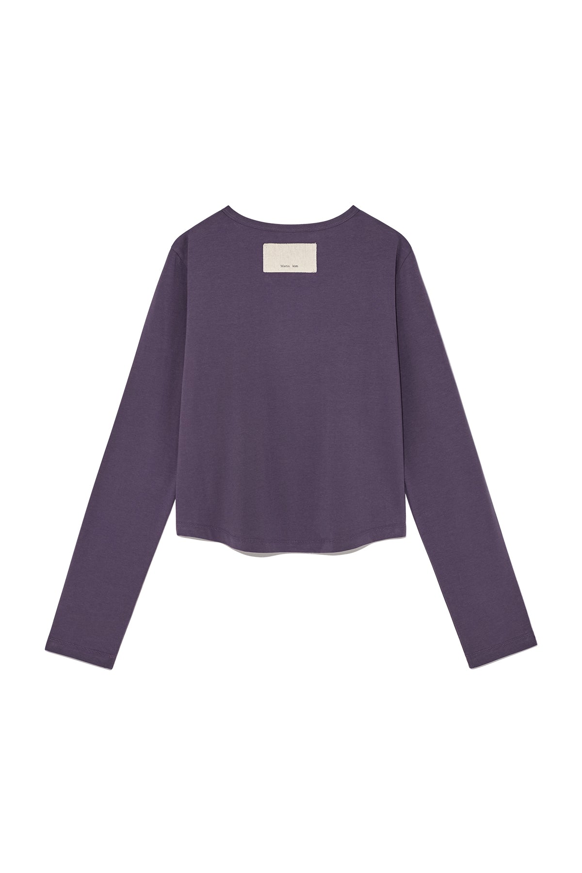 Matin Kim - Tuck Detail Small Logo Top (Purple) product image 2 | TRAB K-Fashion Australia