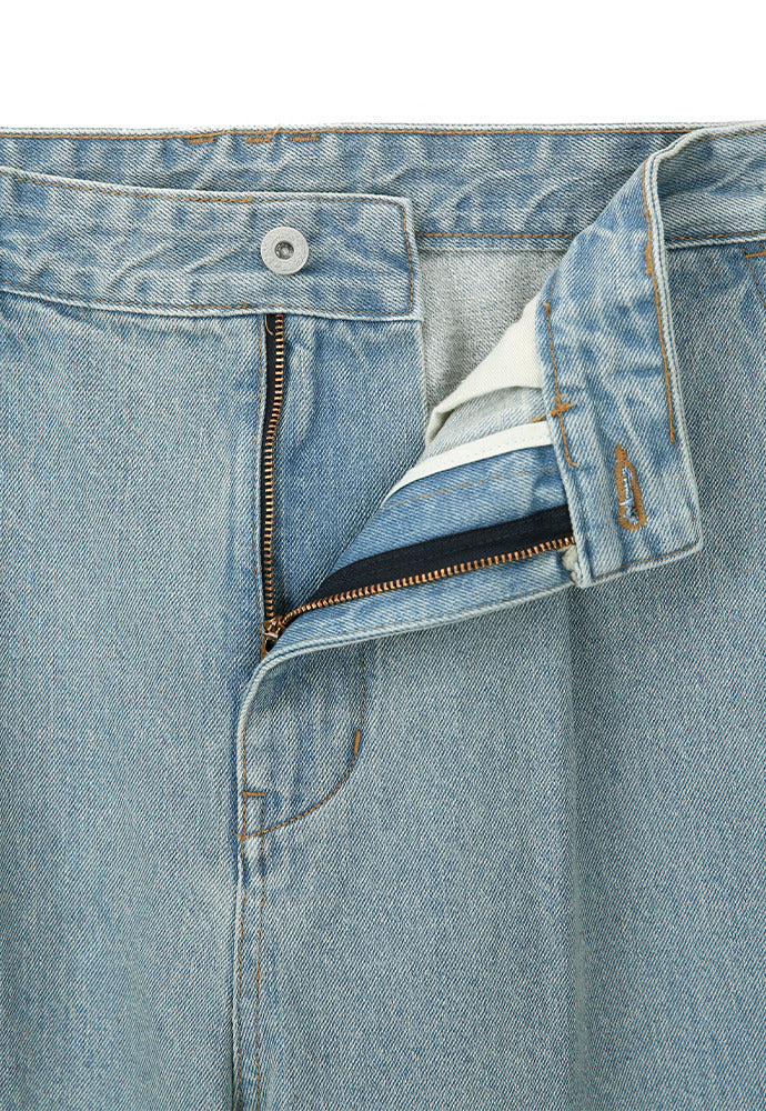 Art if acts - One Tuck Curve Denim Pants (Light Blue) product image 9 | TRAB K-Fashion Australia