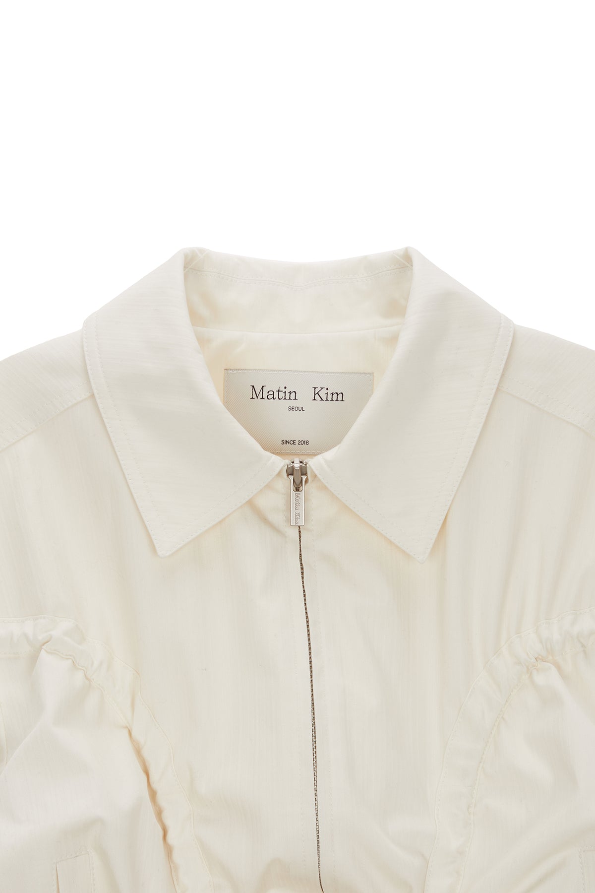 Matin Kim - Curvy String Crop Blouson (Ivory) product image 3 | TRAB K-Fashion Australia