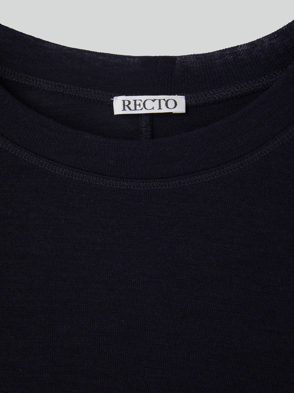 Recto - Slim Fit Wool Jersey T-Shirt (Dark Navy) product image 11 | TRAB K-Fashion Australia