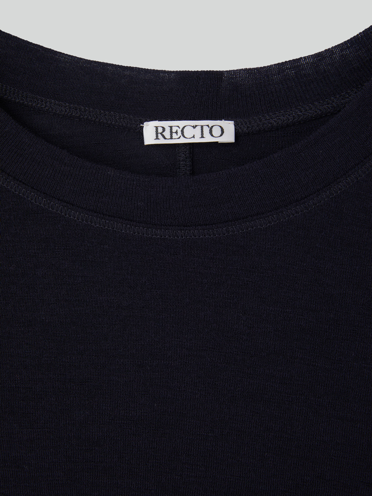 Recto - Slim Fit Wool Jersey T-Shirt (Dark Navy) product image 11 | TRAB K-Fashion Australia