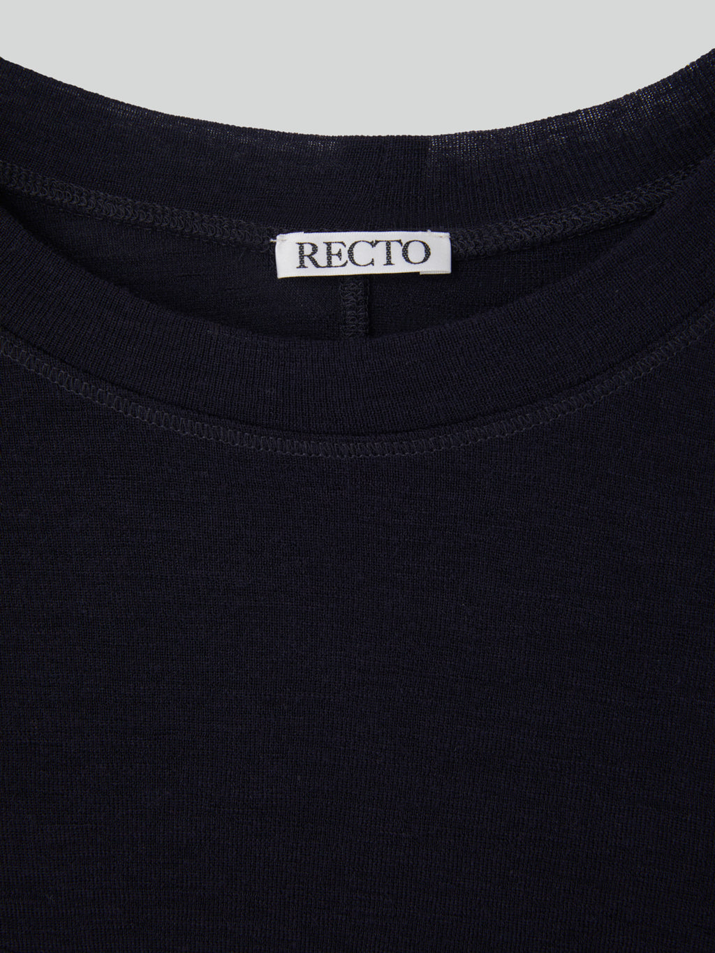 Recto - Slim Fit Wool Jersey T-Shirt (Dark Navy) product image 11 | TRAB K-Fashion Australia