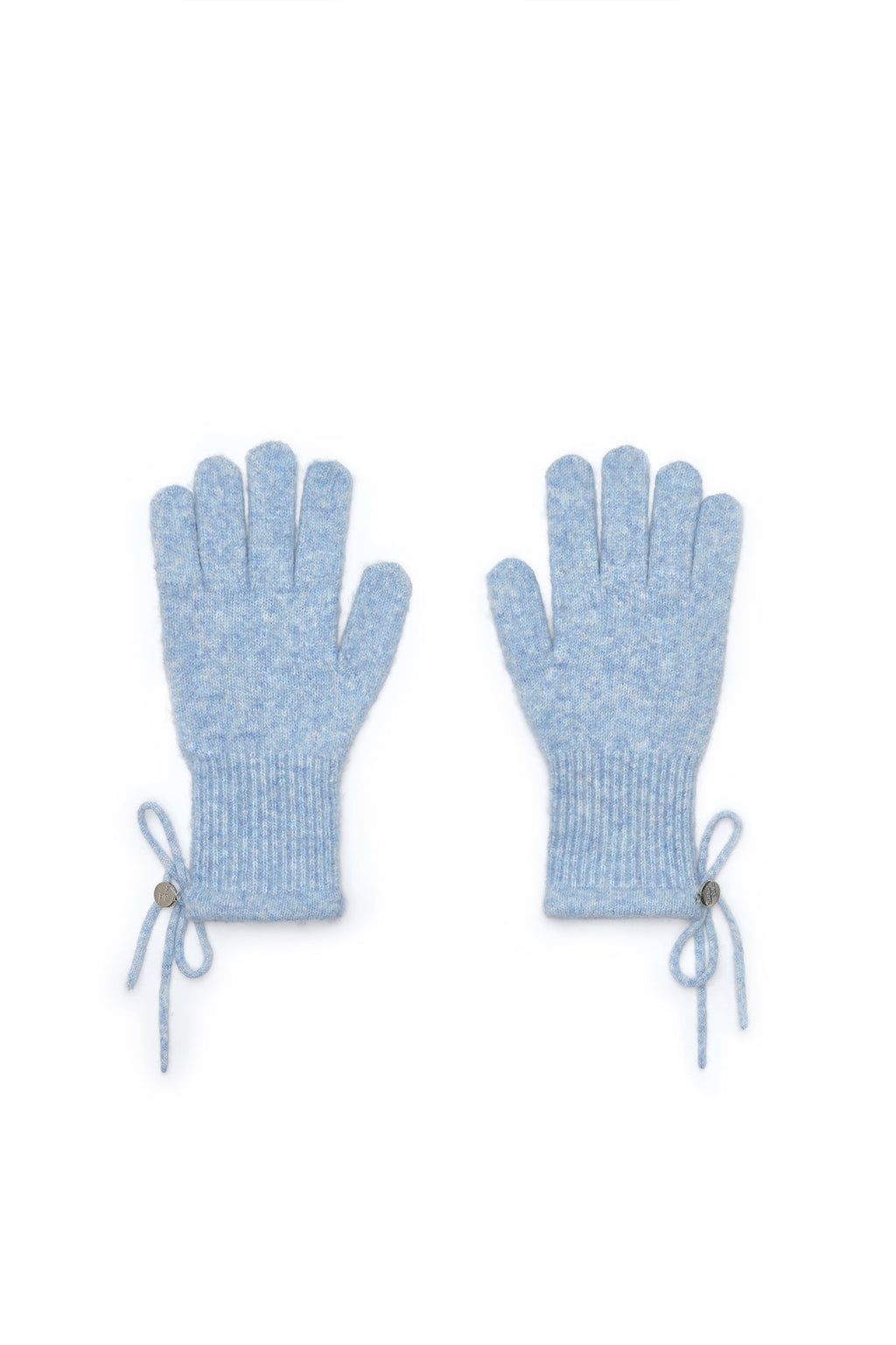 Matin Kim - Ribbon Finger Hole Gloves (Light Blue) product image 1 | TRAB K-Fashion Australia