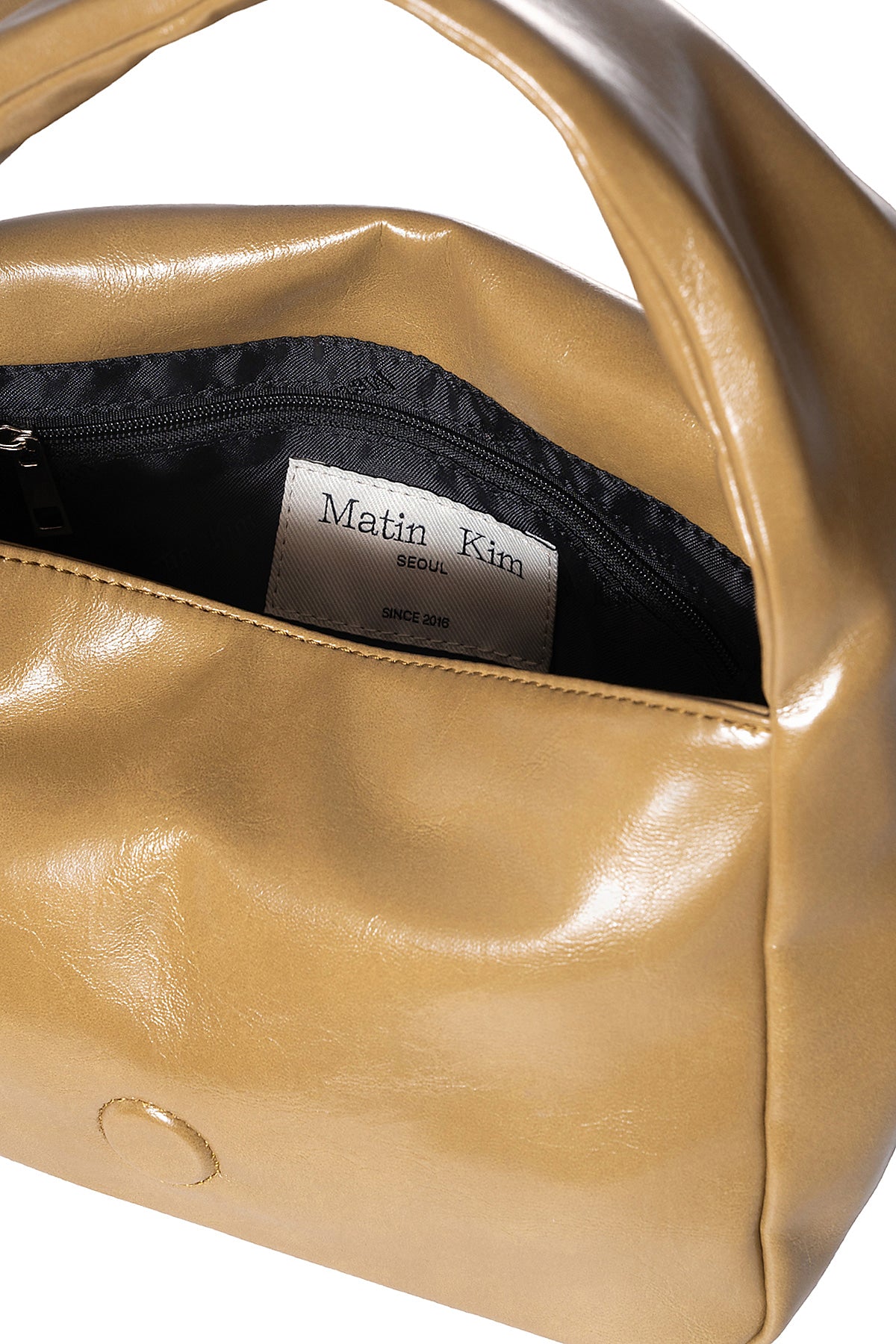 Matin Kim - Padded Flap Mini Bag (Khaki) product image 5 | TRAB K-Fashion Australia