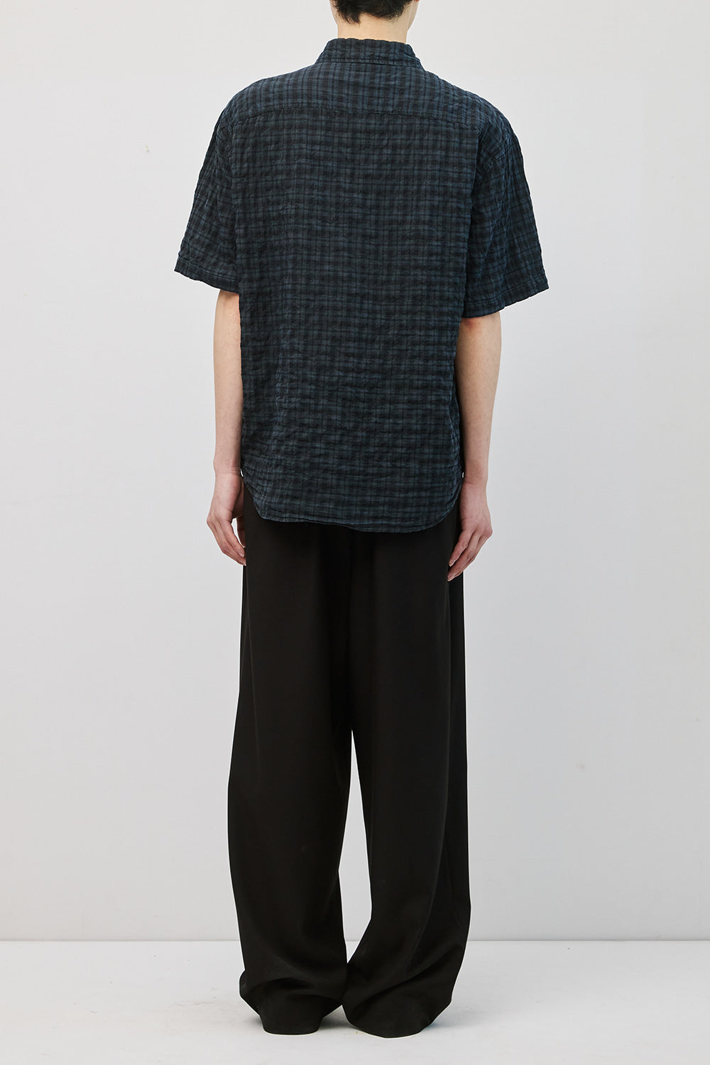 Hatchingroom - Arrow Shirt Over Dyed Check (Blue) product image 10 | TRAB K-Fashion Australia