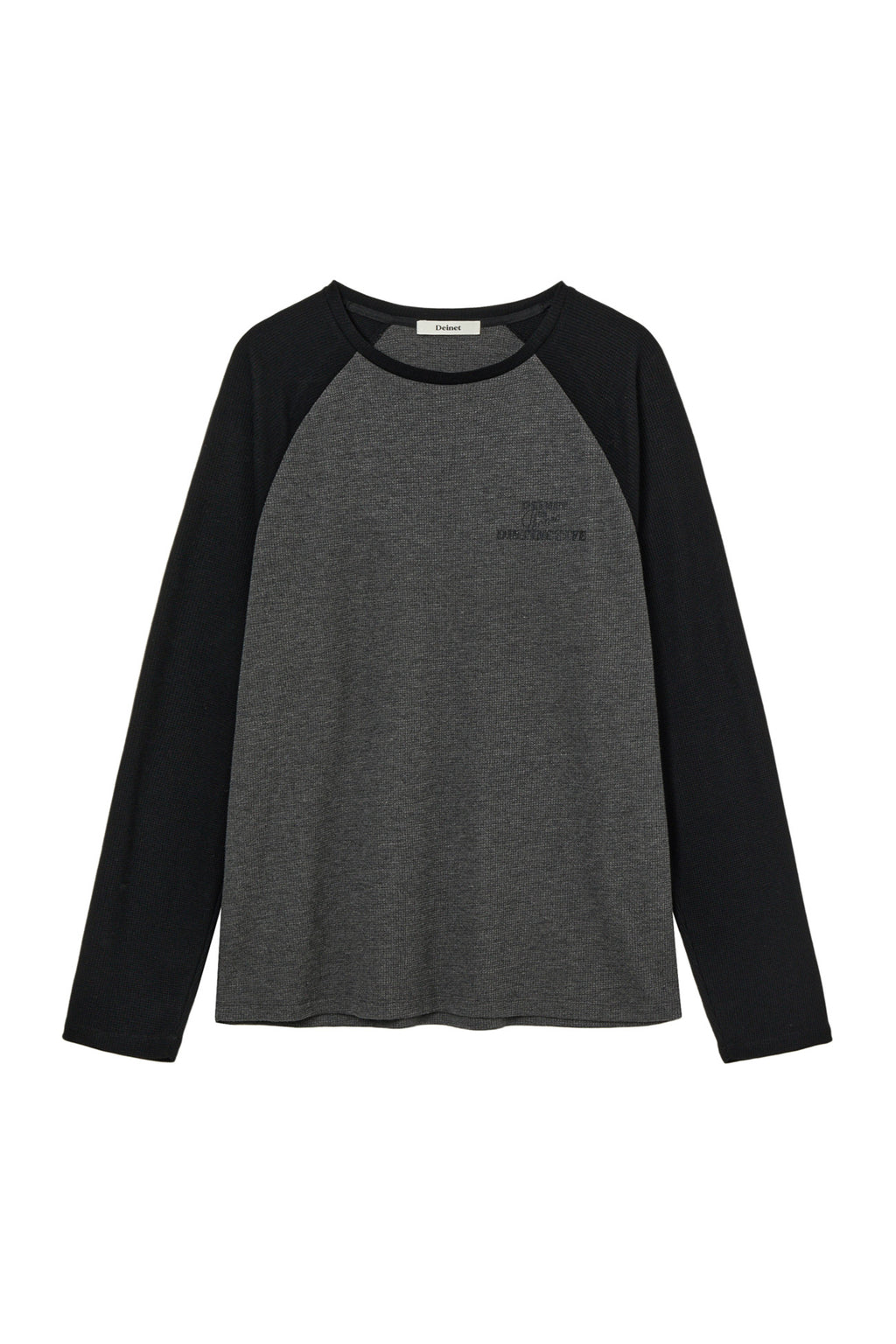 Deinet - Waffle Raglan Long Sleeve (Charcoal) product image 1 | TRAB K-Fashion Australia