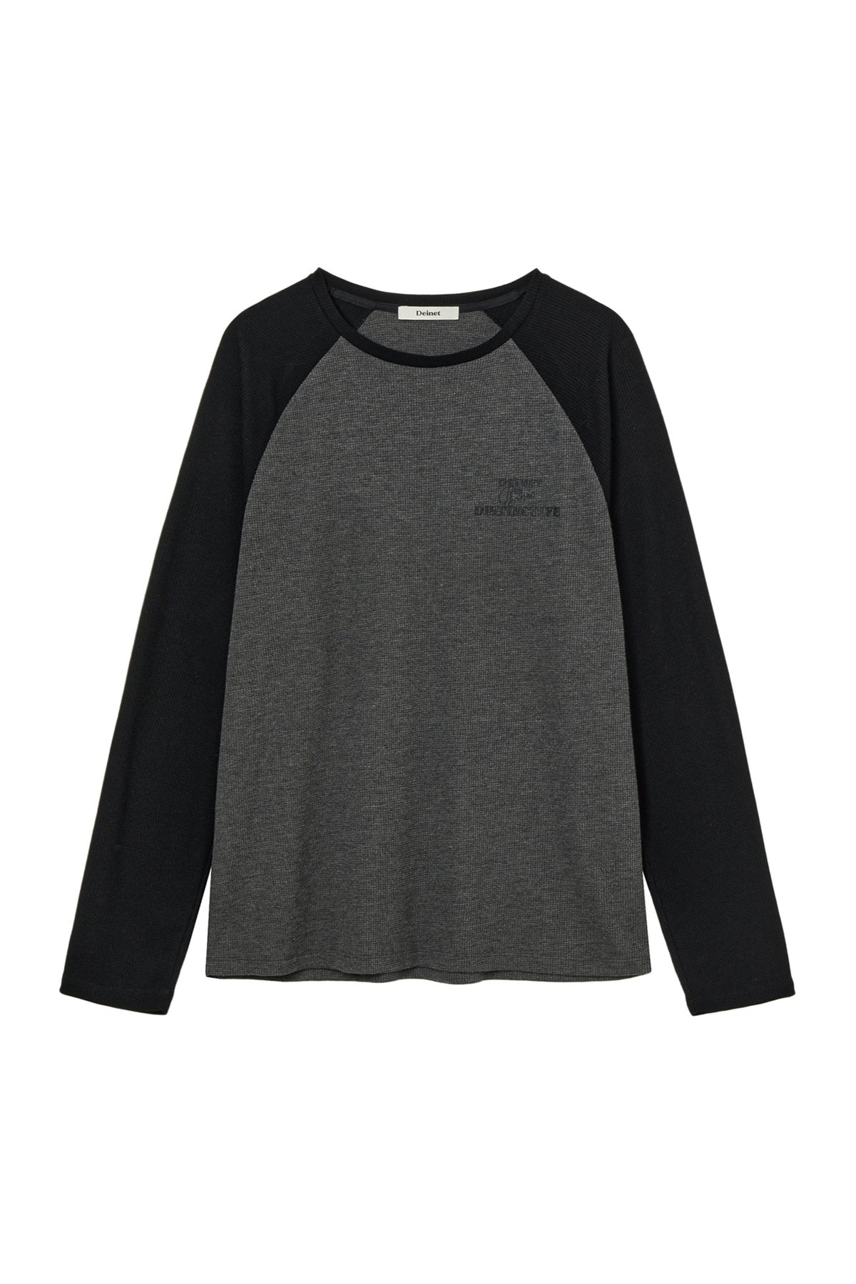 Deinet - Waffle Raglan Long Sleeve (Charcoal) product image 1 | TRAB K-Fashion Australia