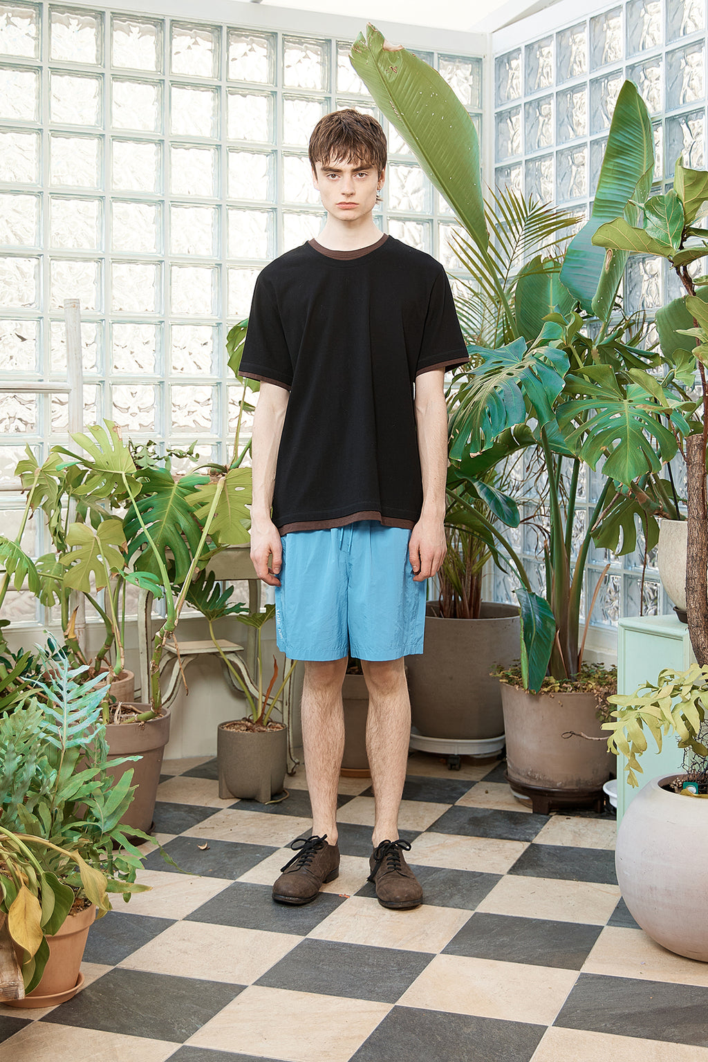 Matin Kim - Mesh Nylon Shorts (Light Blue) product image 7 | TRAB K-Fashion Australia