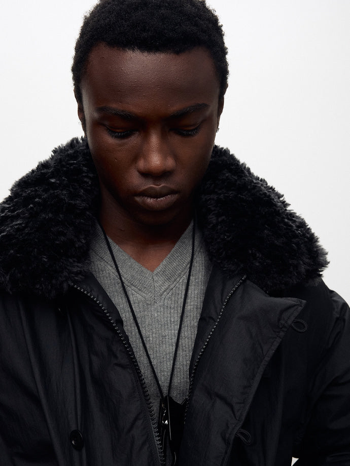 Tonywack - Shearling Collar Puffer Blouson (Black) product image 10 | TRAB K-Fashion Australia