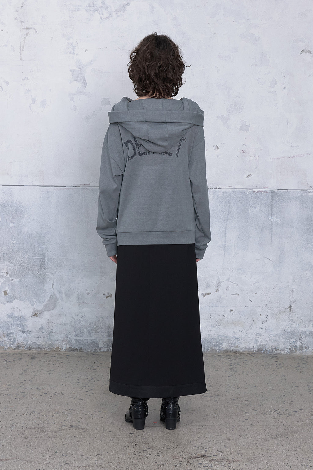 Deinet - Big Hooded Sweat Pullover (Charcoal) product image 3 | TRAB K-Fashion Australia